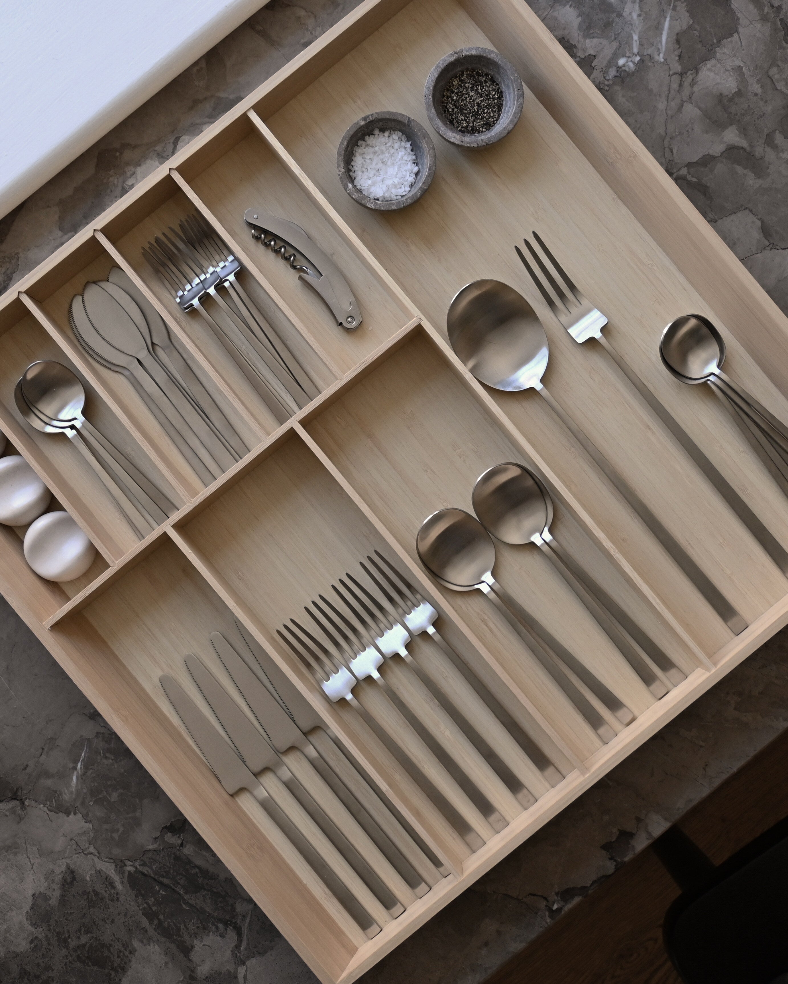 Kogei Cutlery - Brushed Steel (24 pcs)