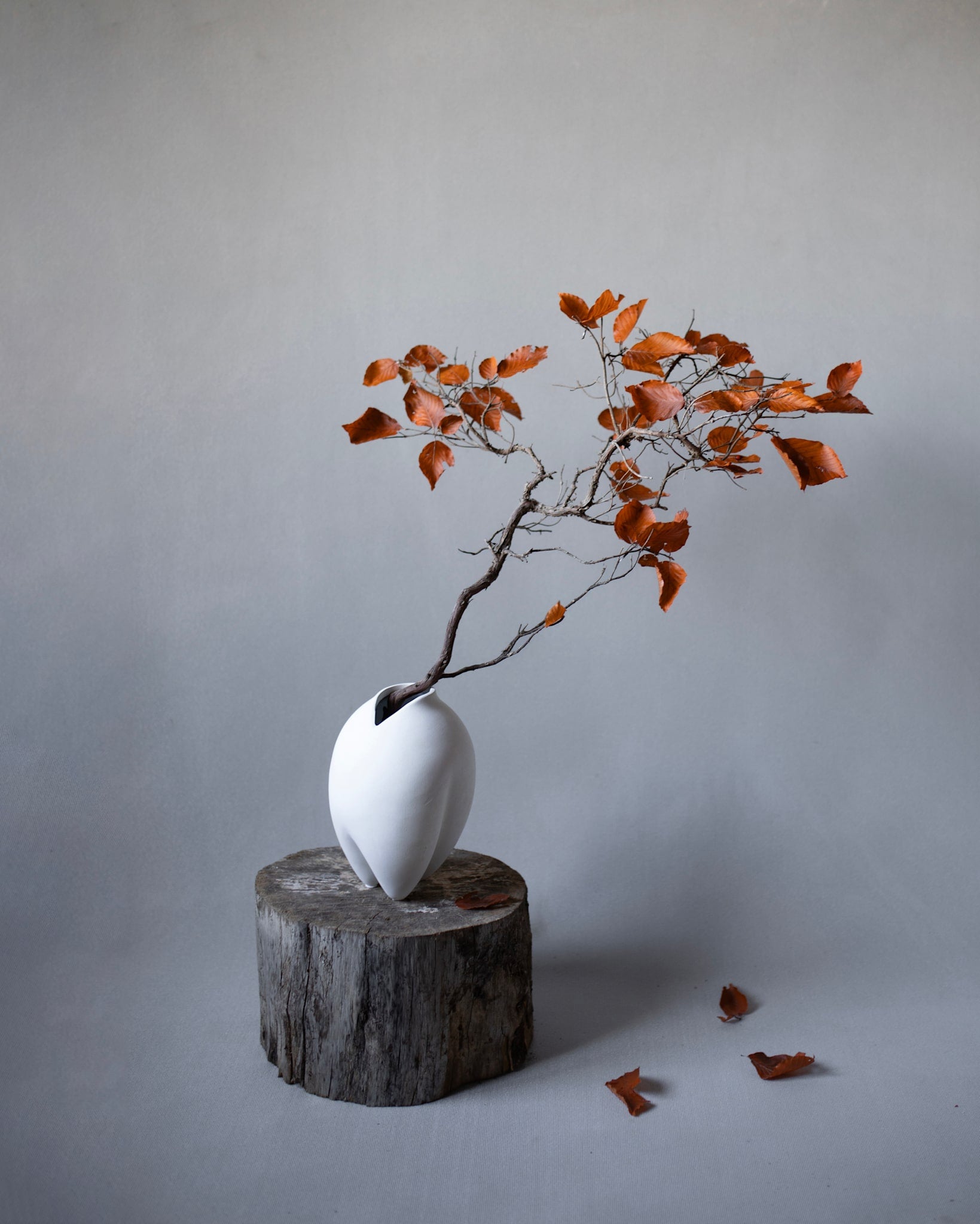 Sumo Vase, Slim Petit - Bone White