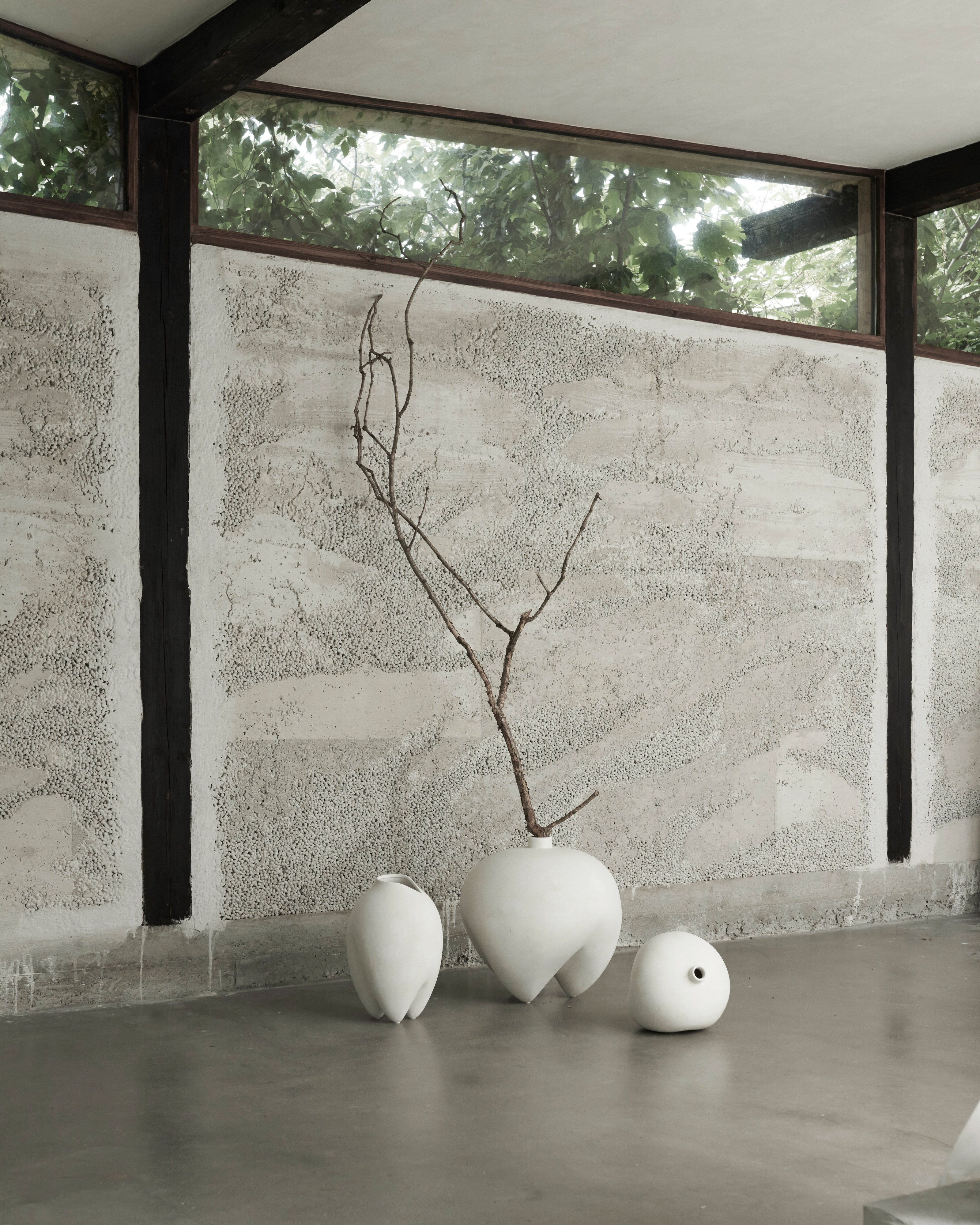 Sumo Vase, Slim - Bone White