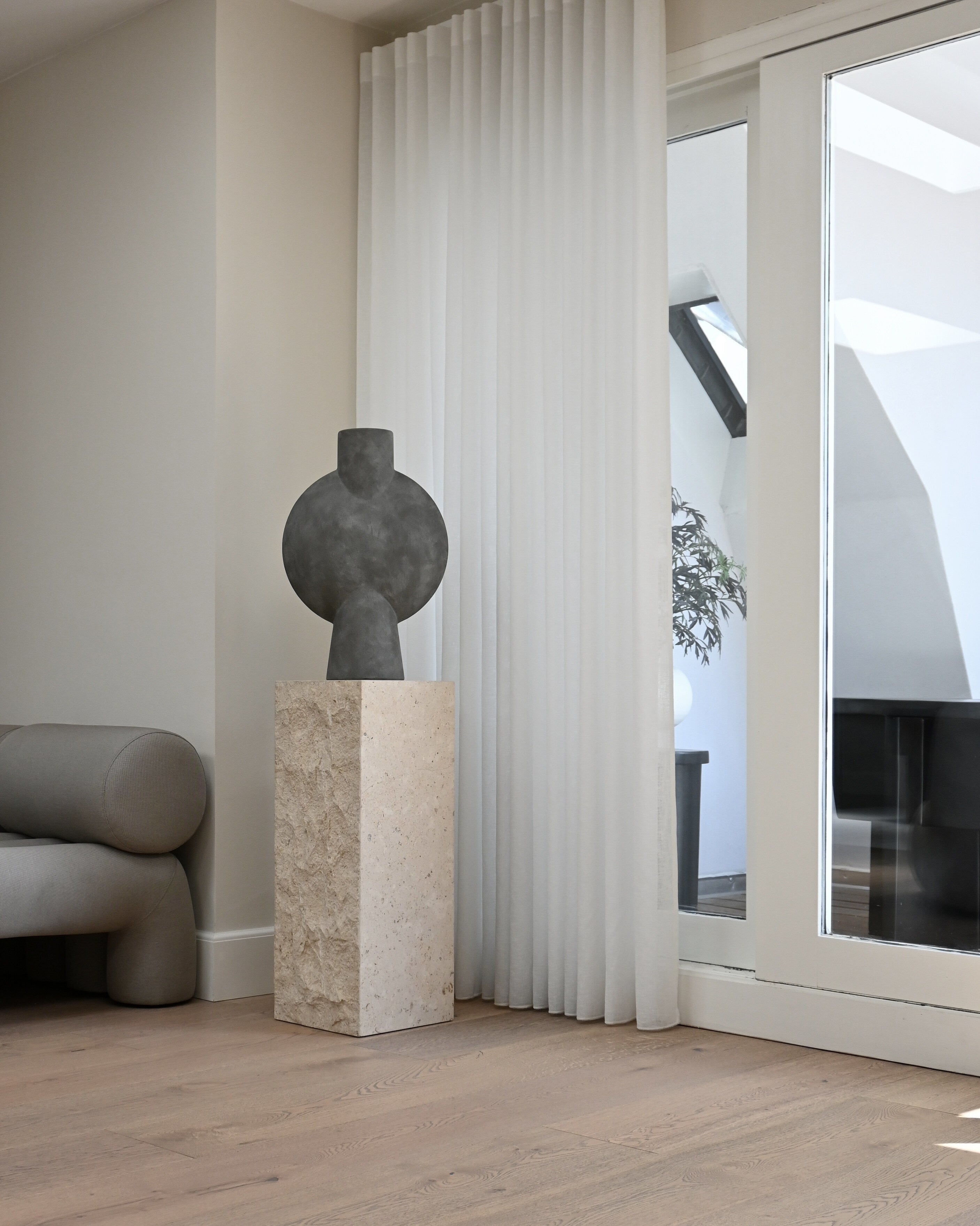 Sphere Vase Bubl, Hexa - Dark Grey
