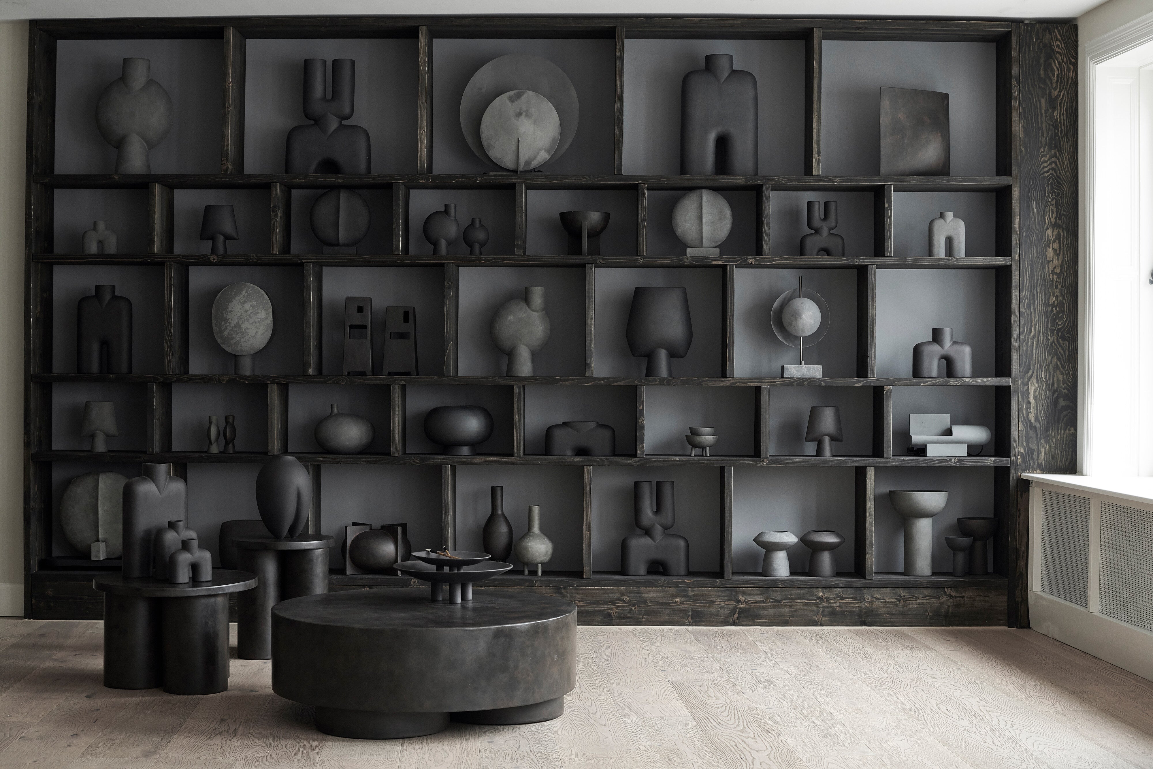 Kabin Vase, Fat - Black