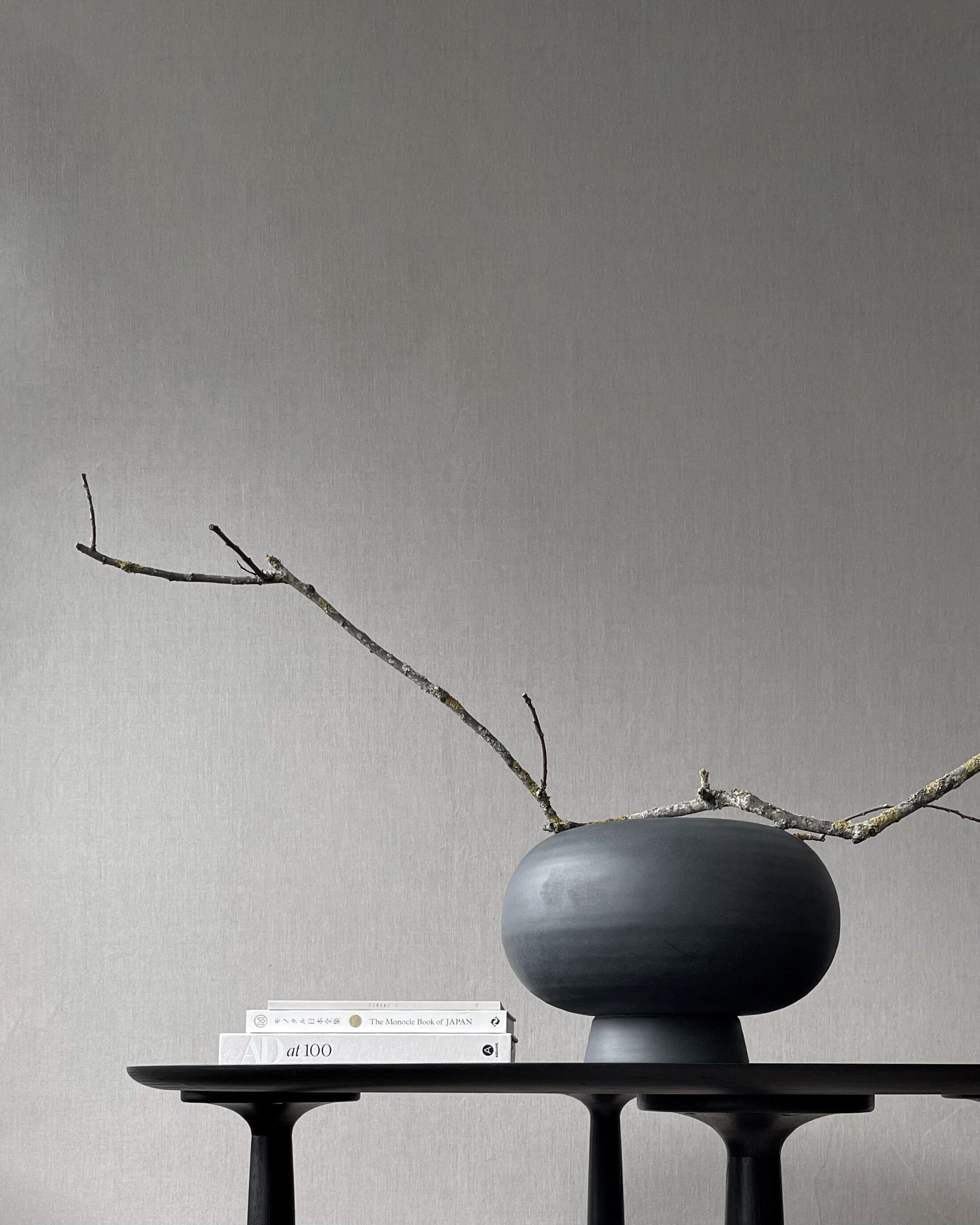 Kabin Vase, Fat - Black