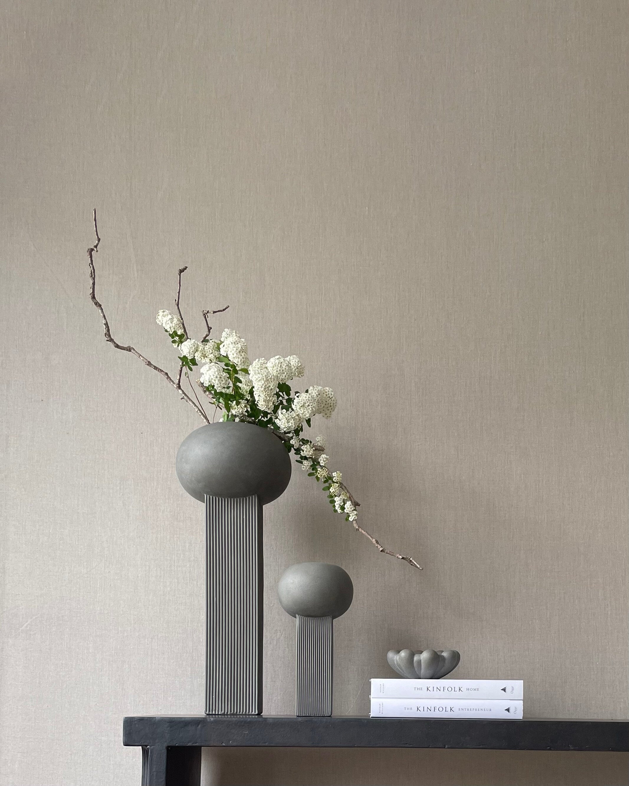 Empire Vase, Big - Dark Grey