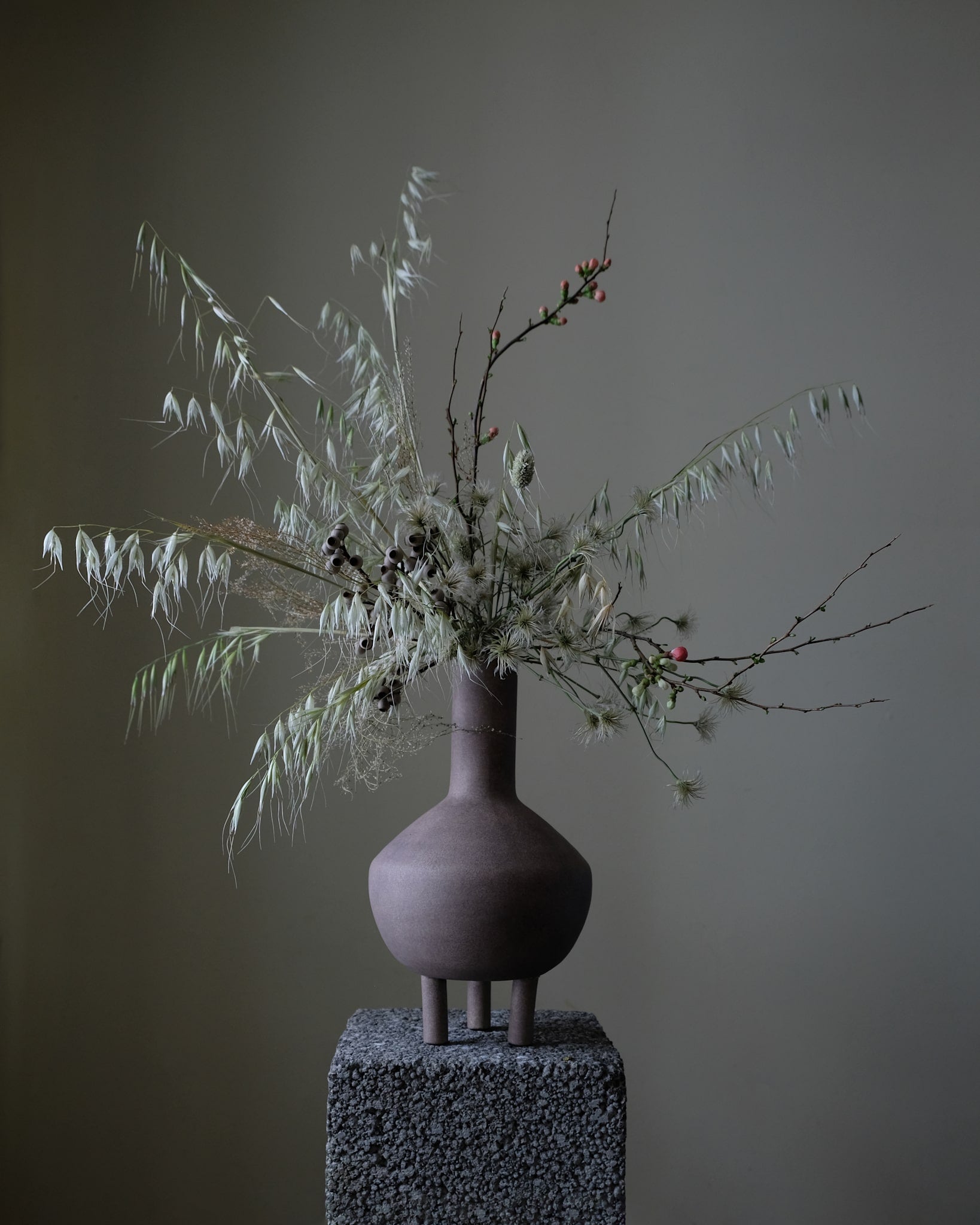 Duck Vase, Fat - Taupe