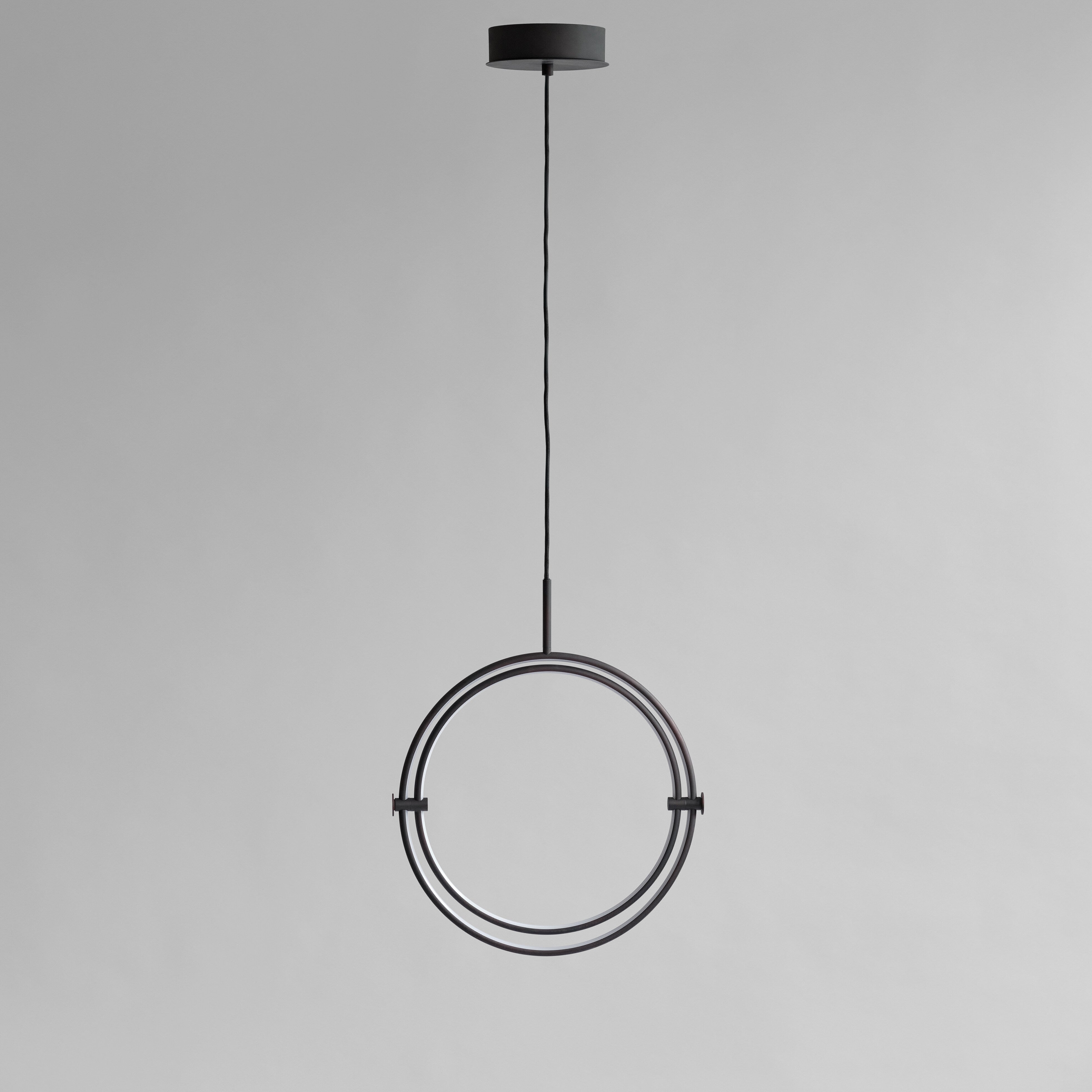 Maru Pendant, Ø40 - Burned Black