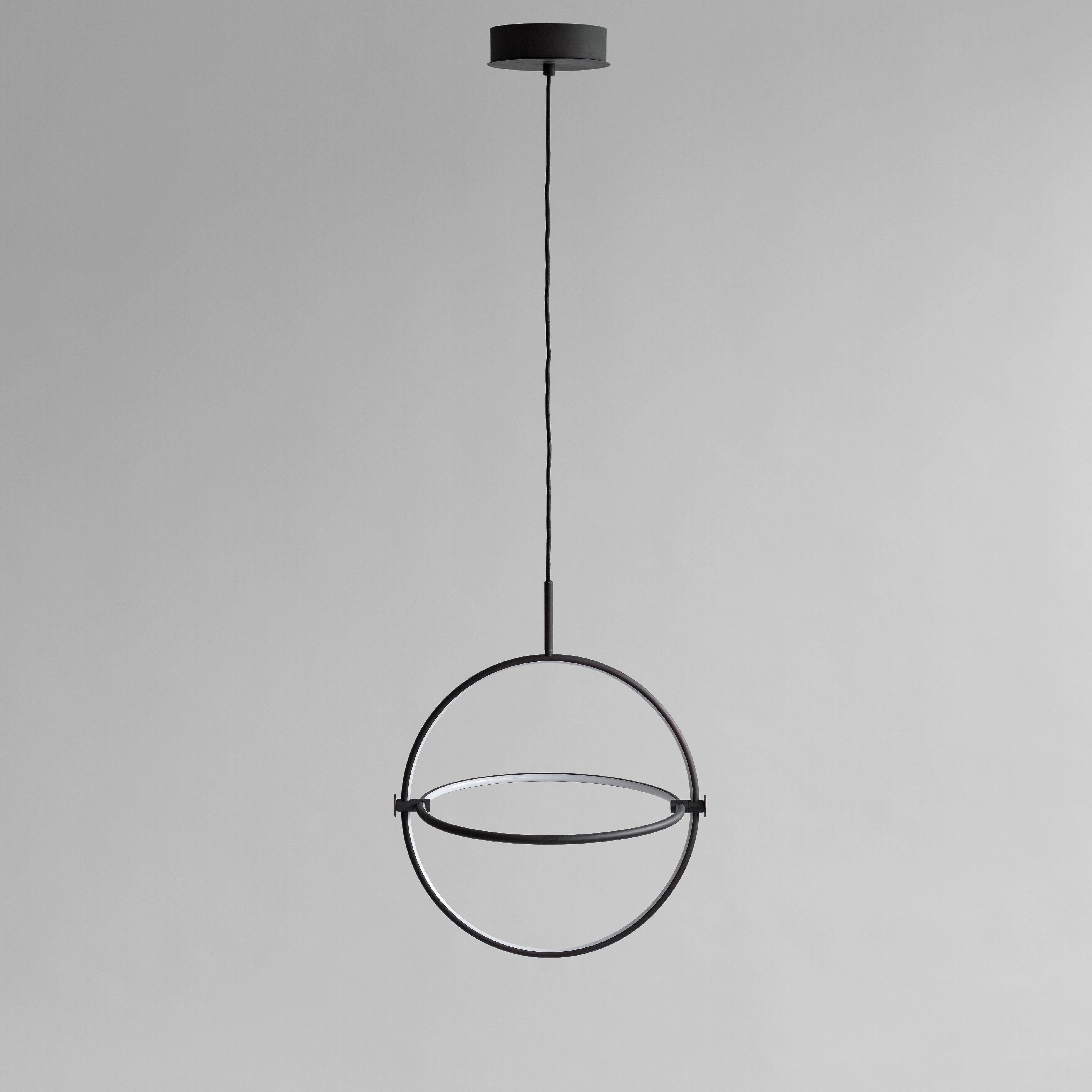 Maru Pendant, Ø40 - Burned Black