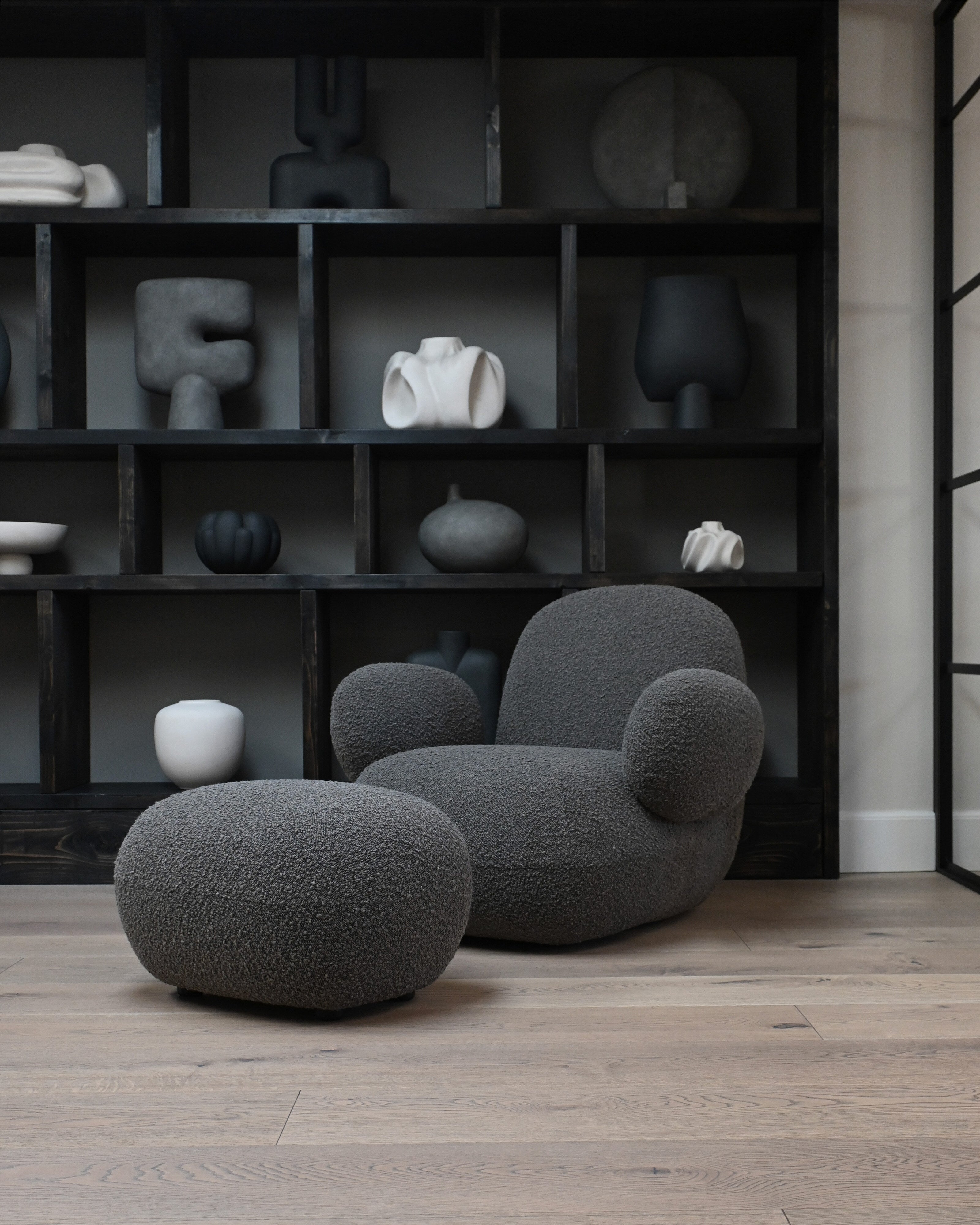 Toe Ottoman - Deep Taupe (A2635)