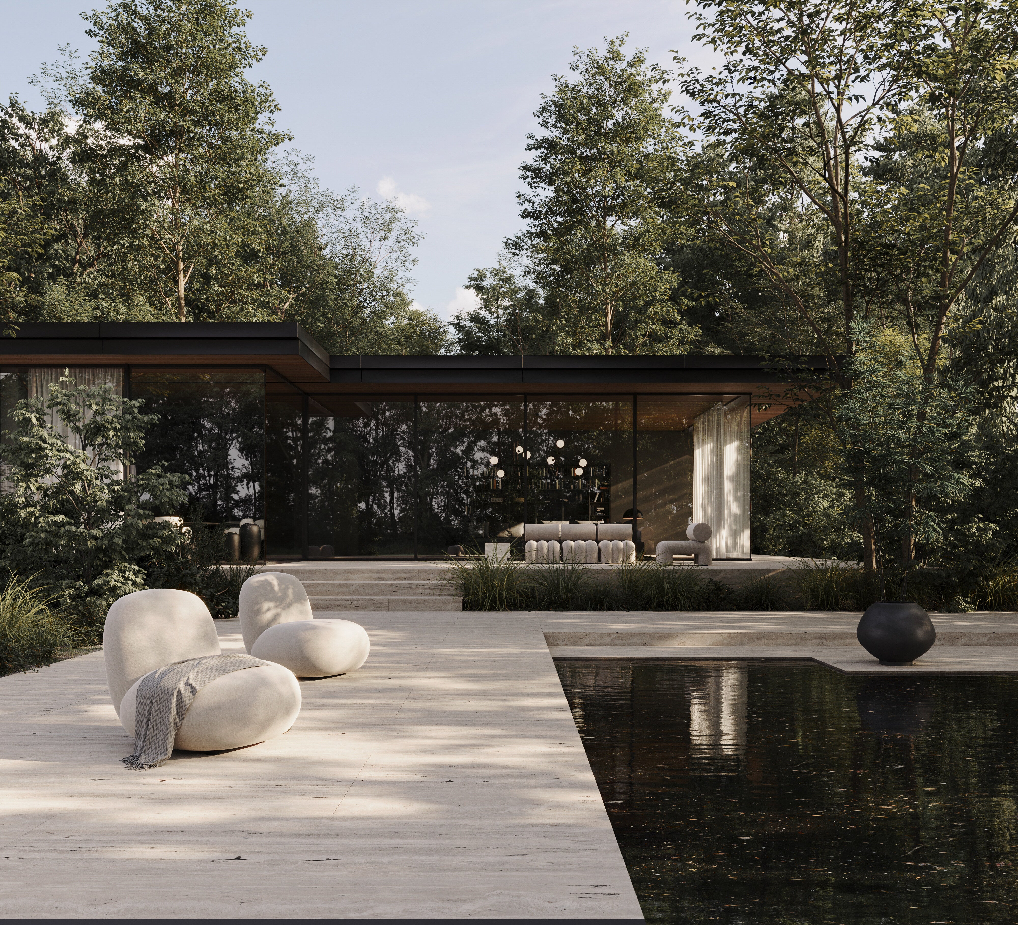 Toe Chair, Flat - Warm Ash