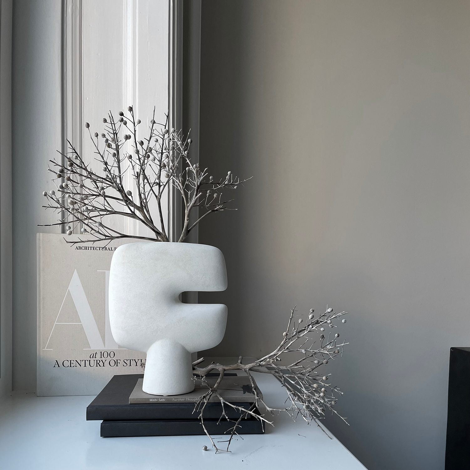Tribal Vase, Mini - Bone White