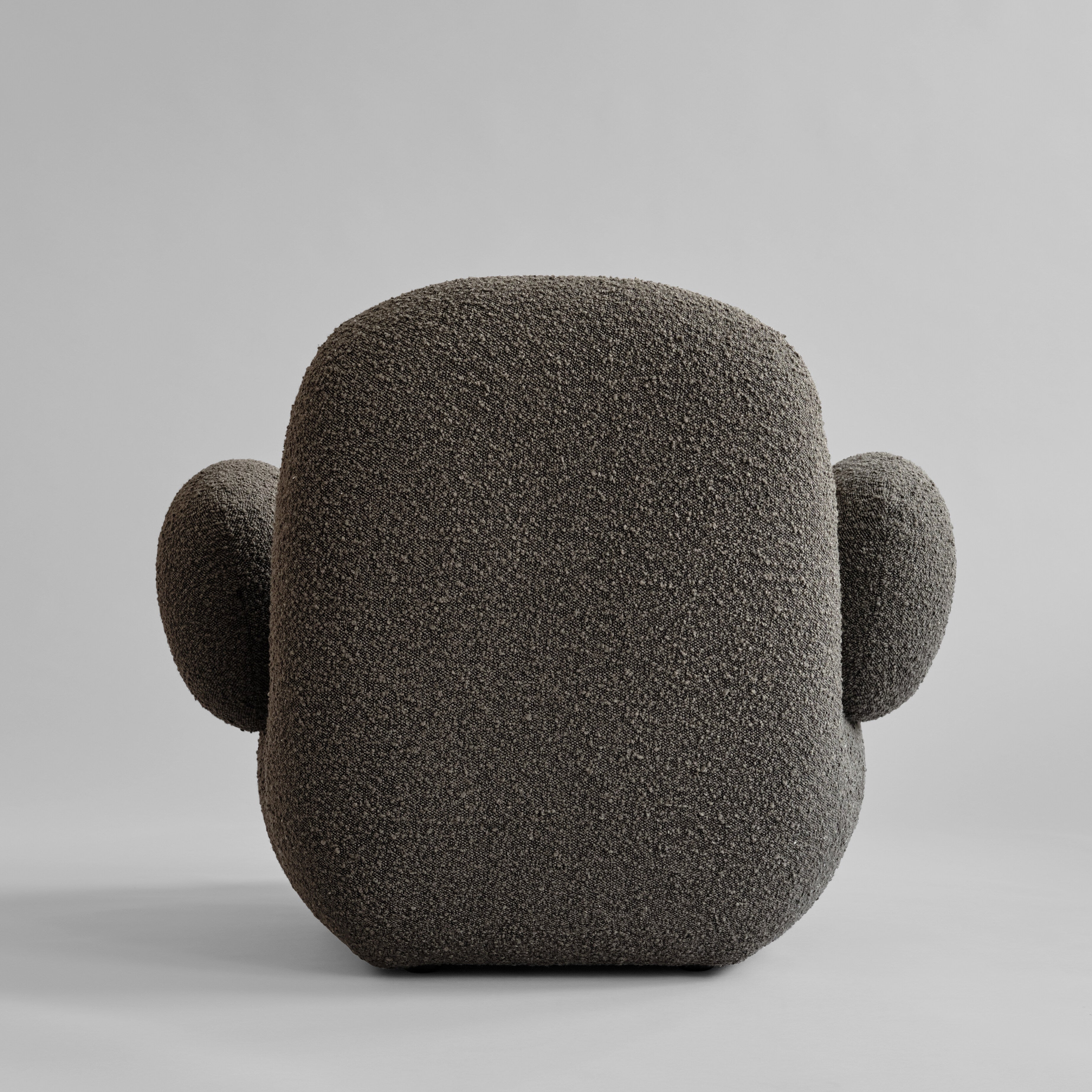 Toe Armchair, Flat - Deep Taupe (A2635)