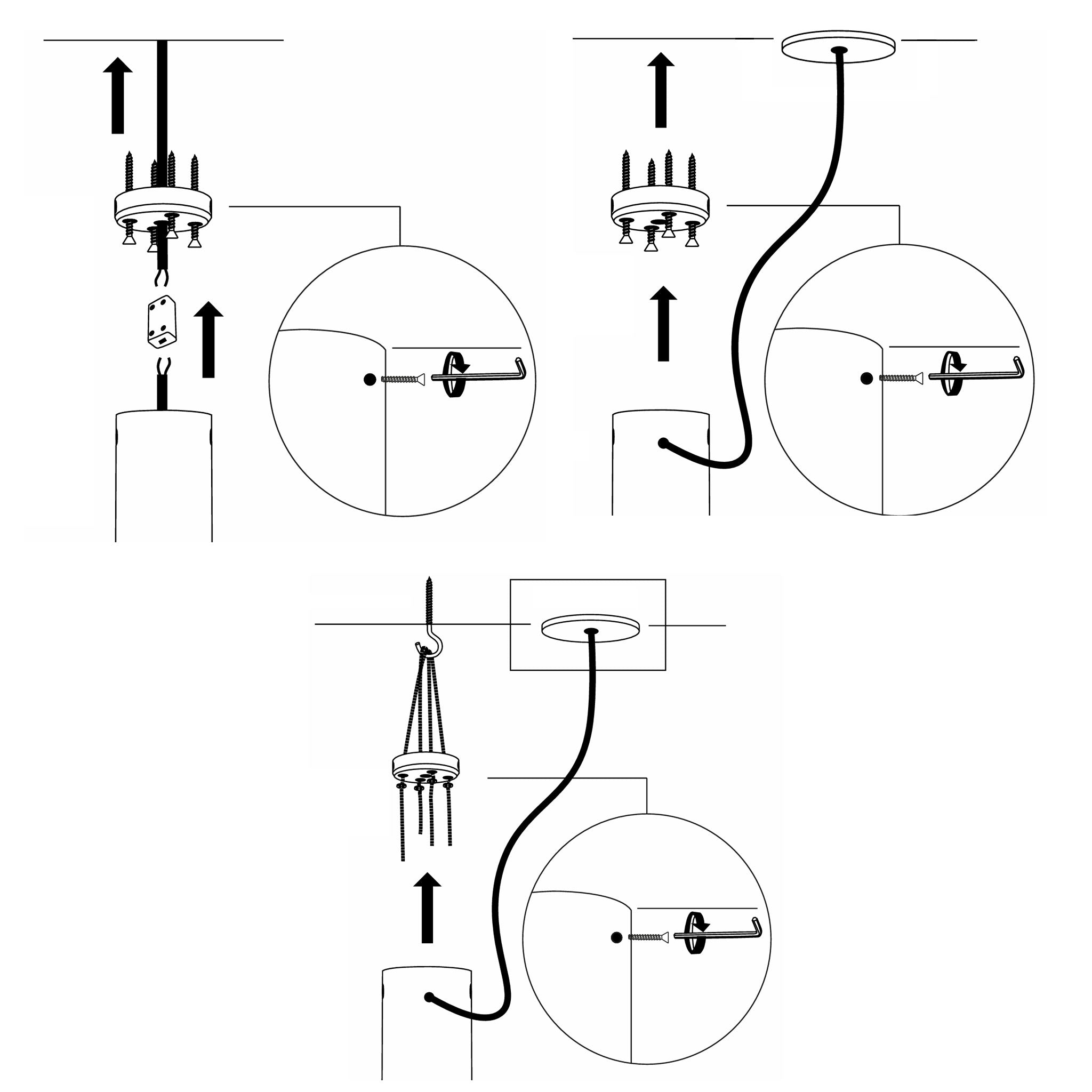 Mounting Plate Ver.2. for Chandelier with Side Screws