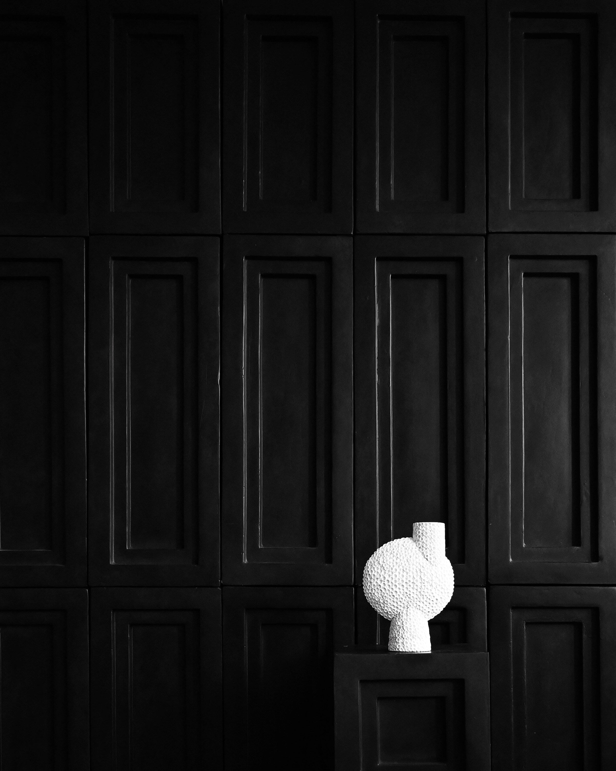 Sphere Vase Bubl Shisen, Medio - Bone White