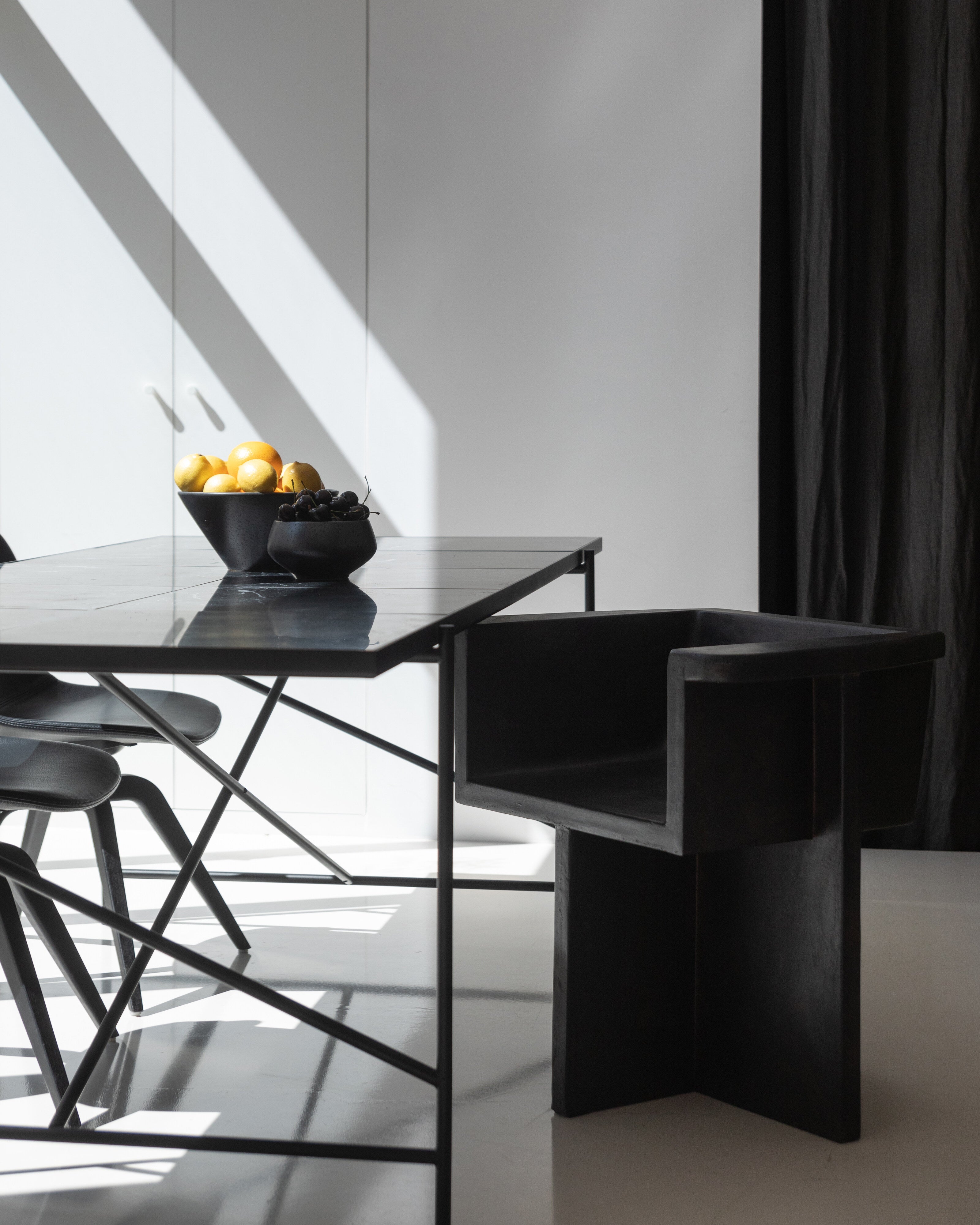 Brutus Dining Chair - Coffee