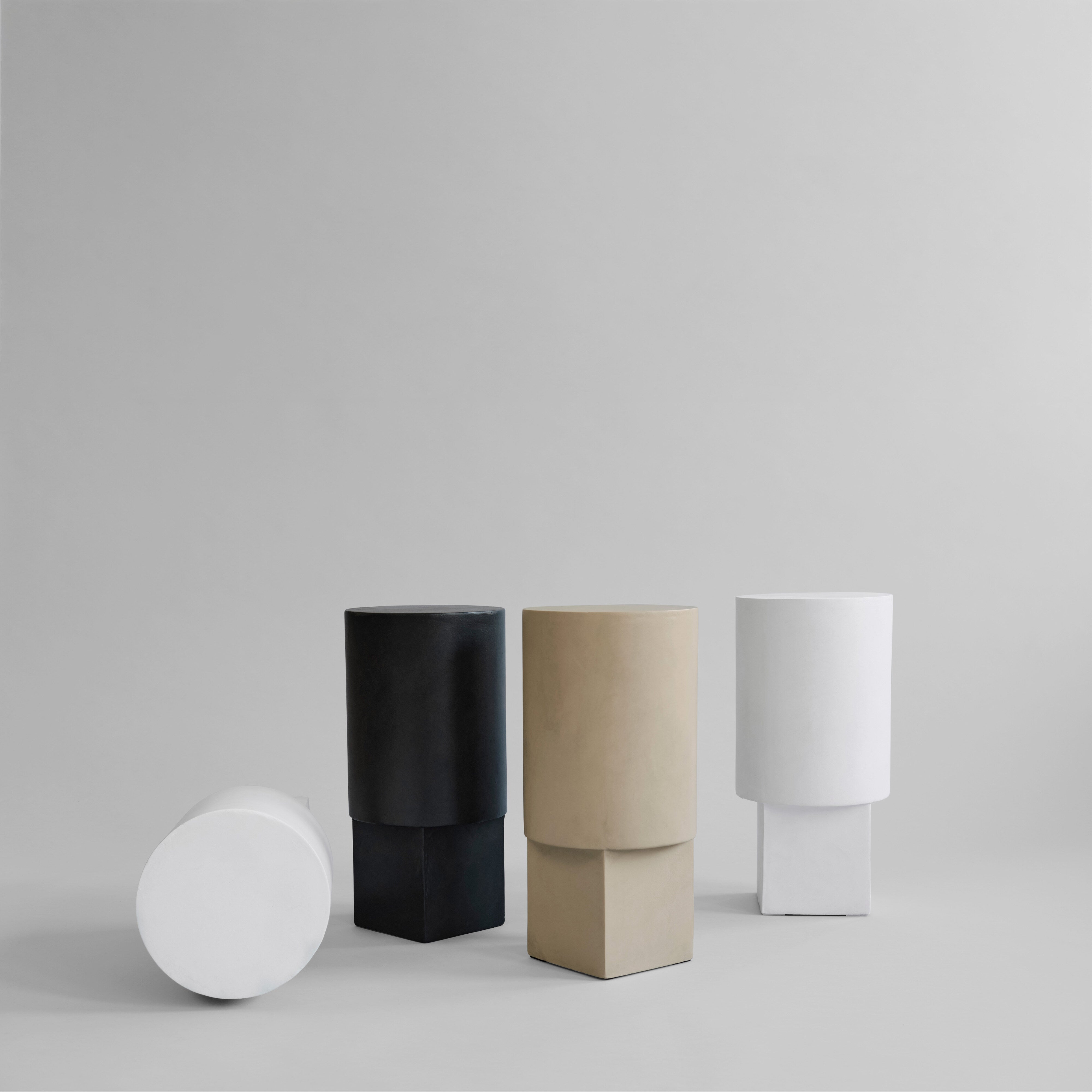 Column Table - Bone White