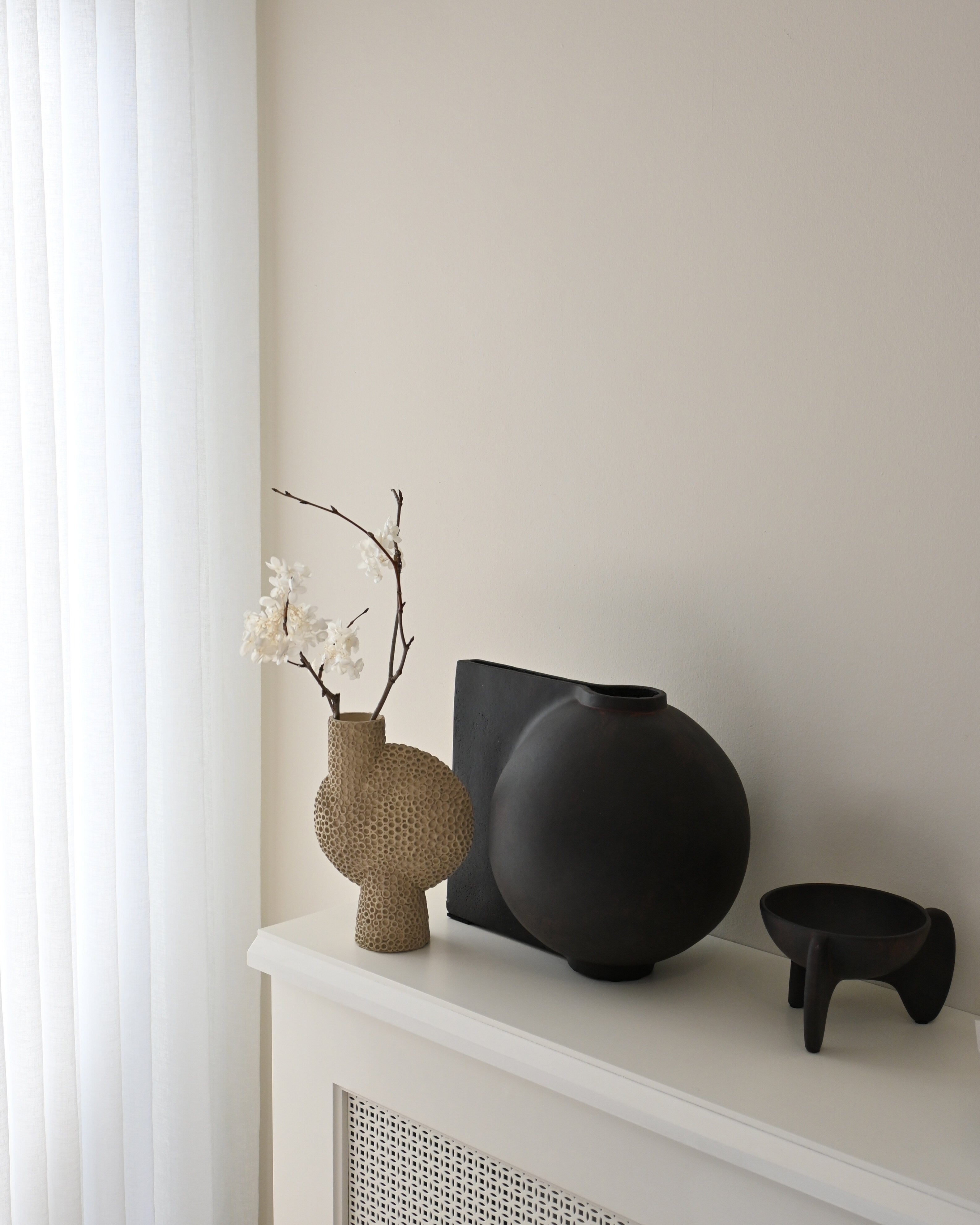 Sphere Vase Bubl Shisen, Medio - Sand