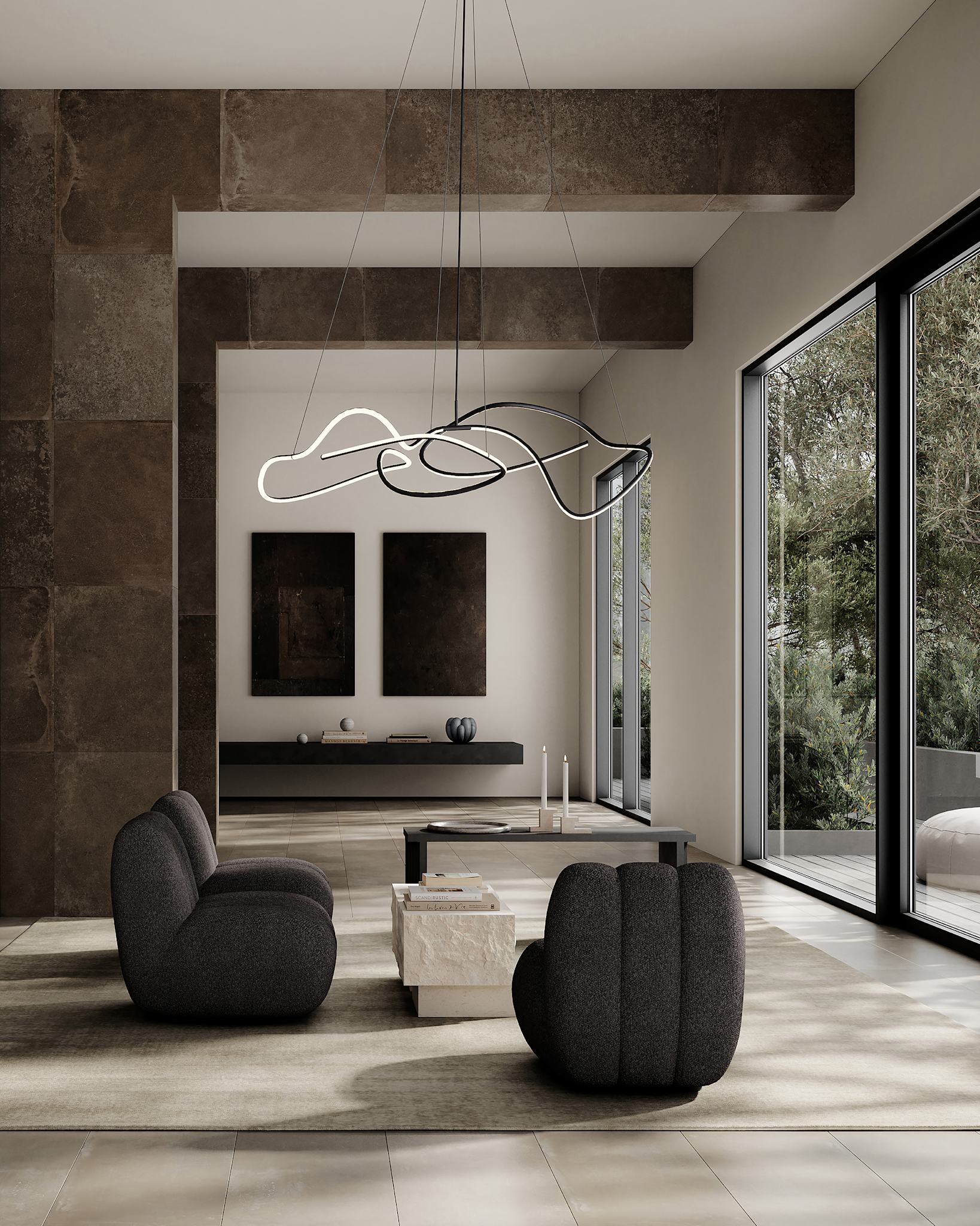Bloom Vase, Petit - Dark Grey