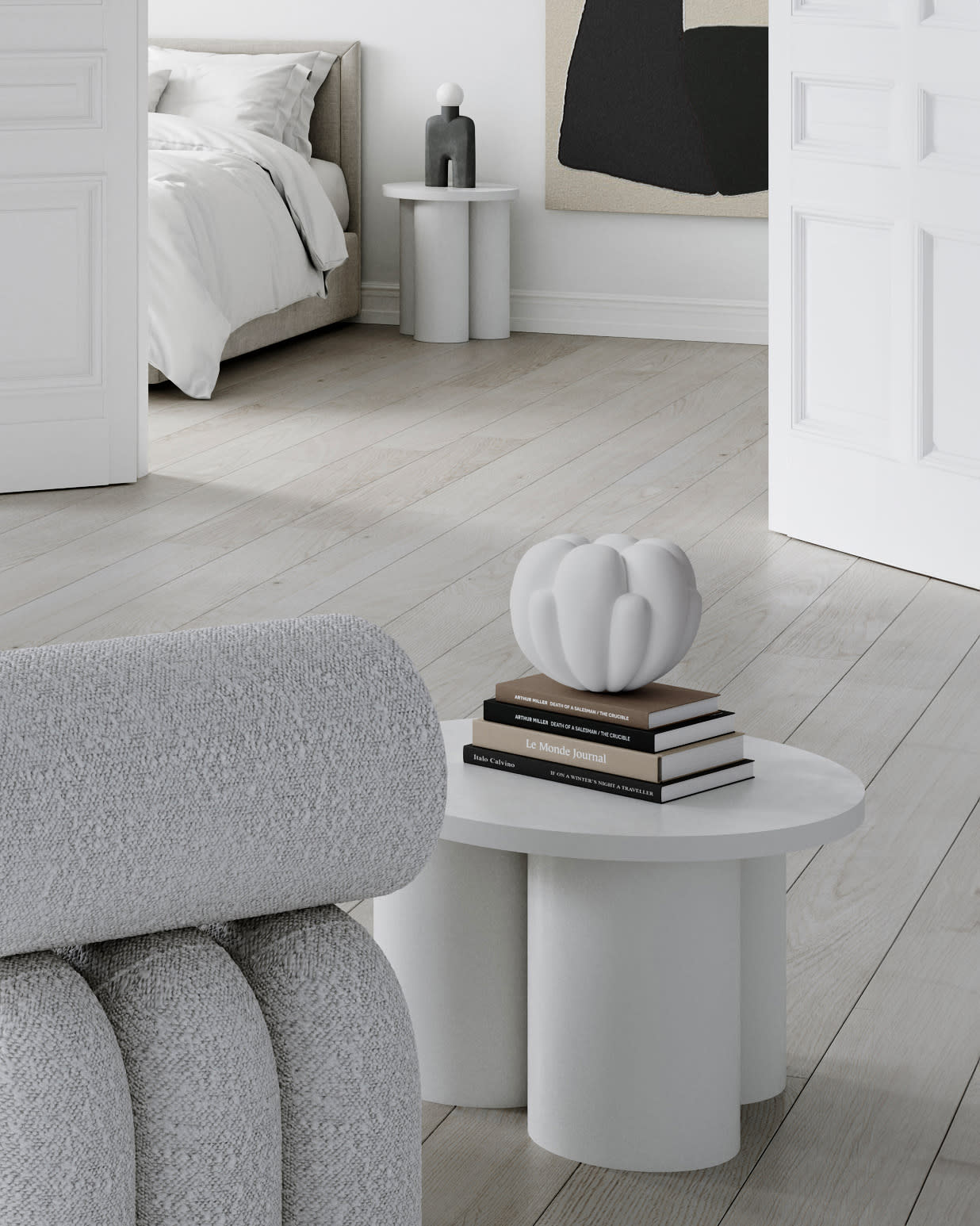 Bloom Vase, Petit - Bone White