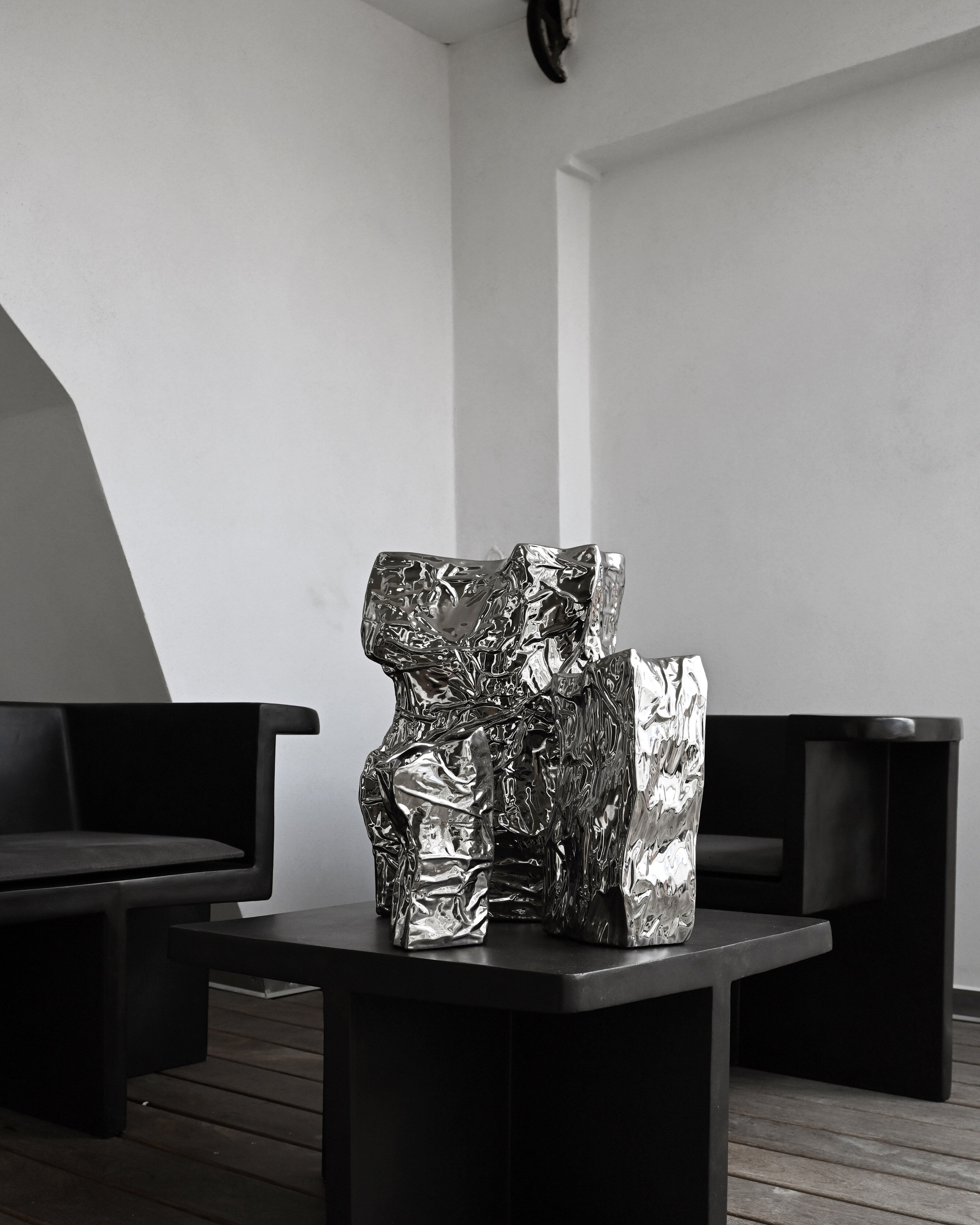 Kami Vase, Mini - Chrome