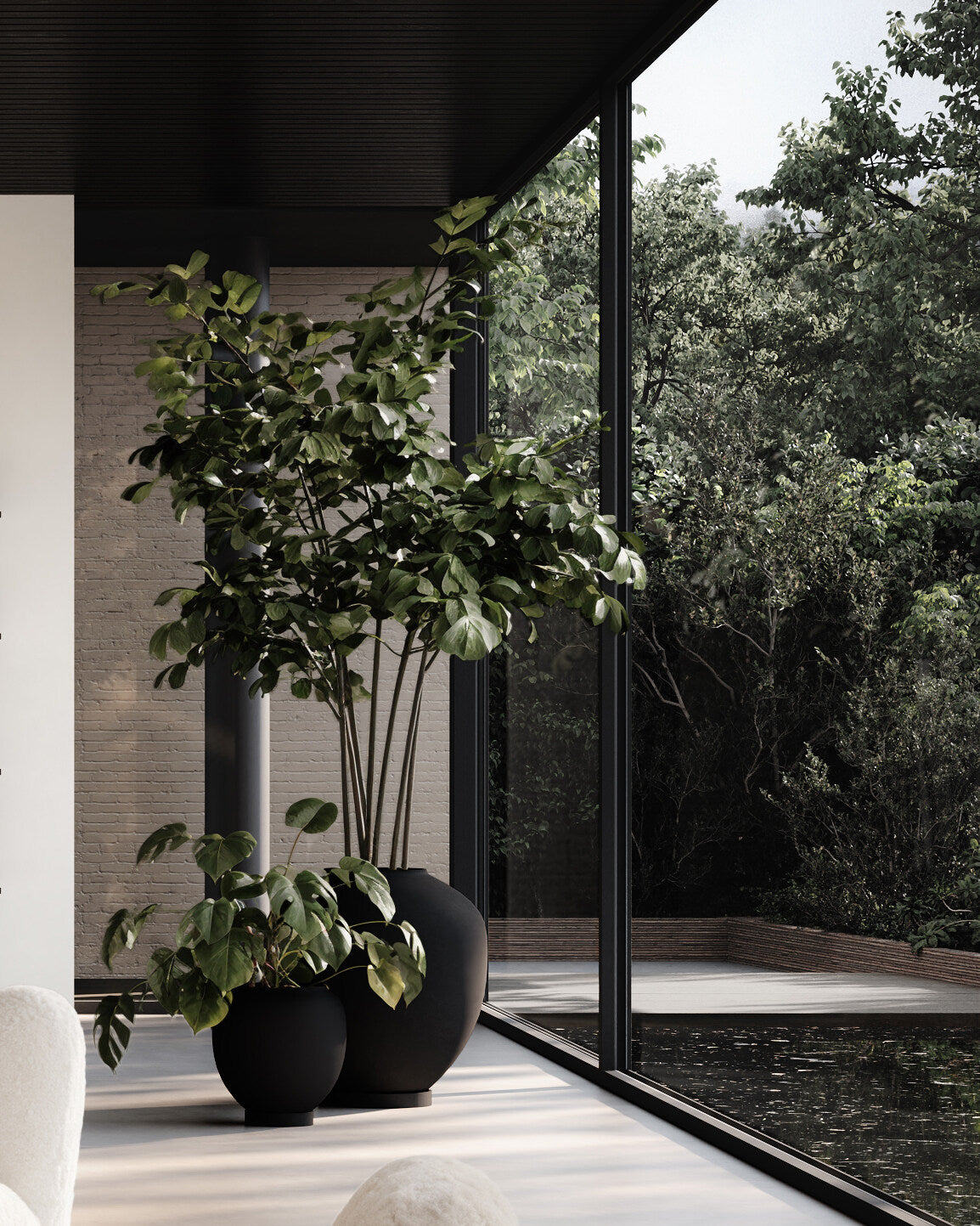 Sunao Vase, Hexa - Black