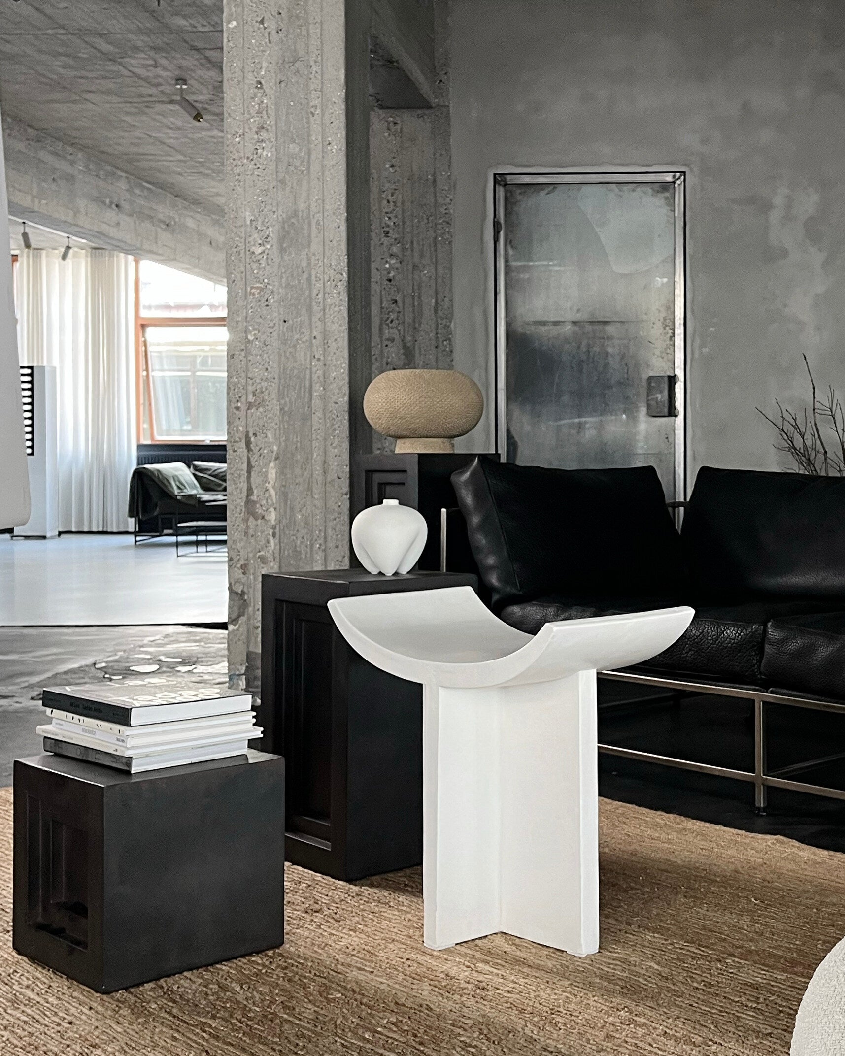 Sumo Vase, Petit - Bone White