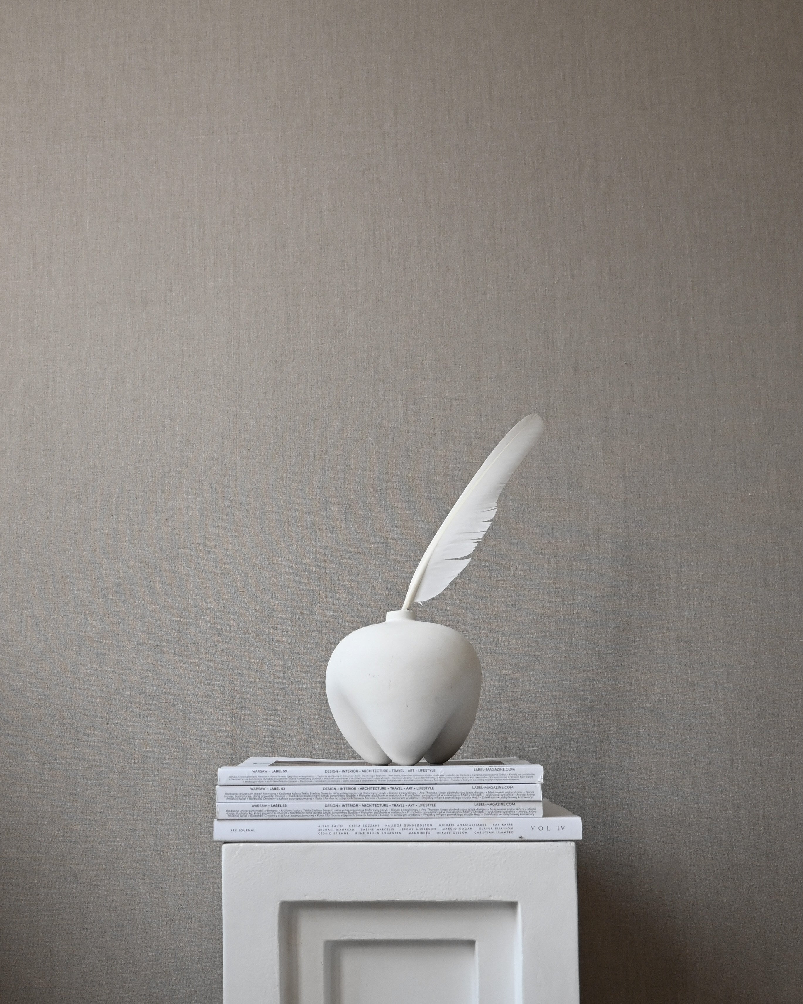 Sumo Vase, Petit - Bone White