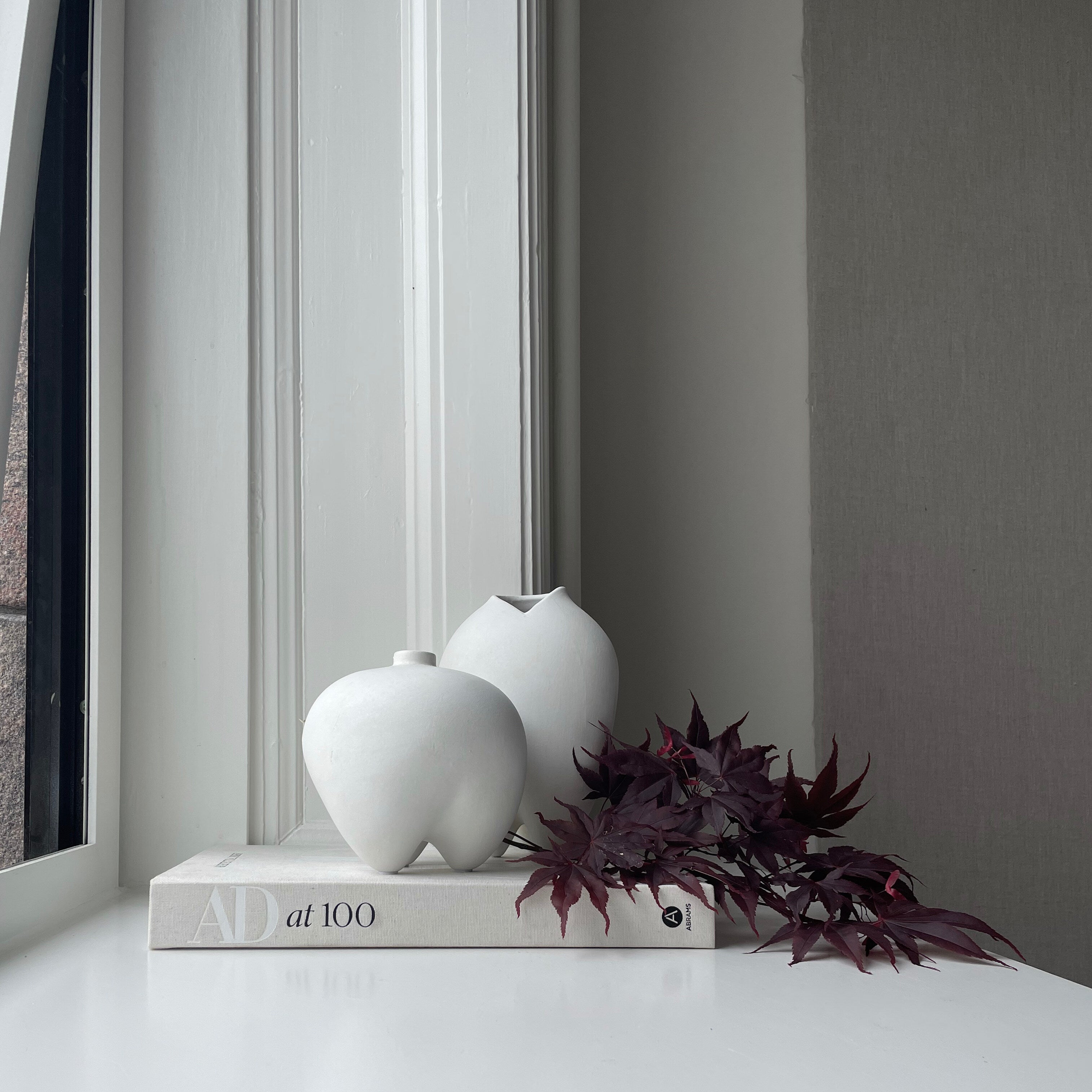 Sumo Vase, Petit - Bone White