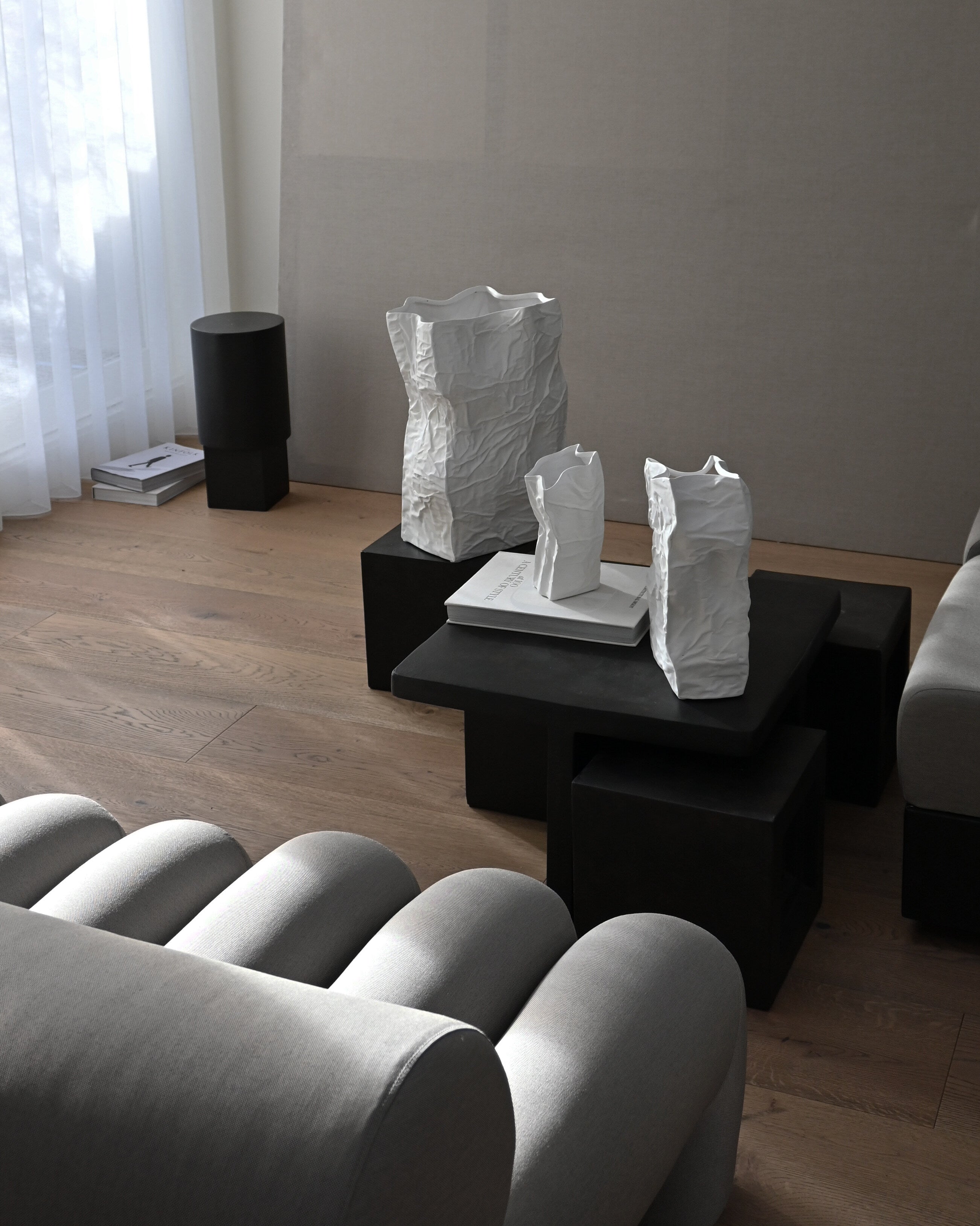 Kami Vase, Big - Bone White