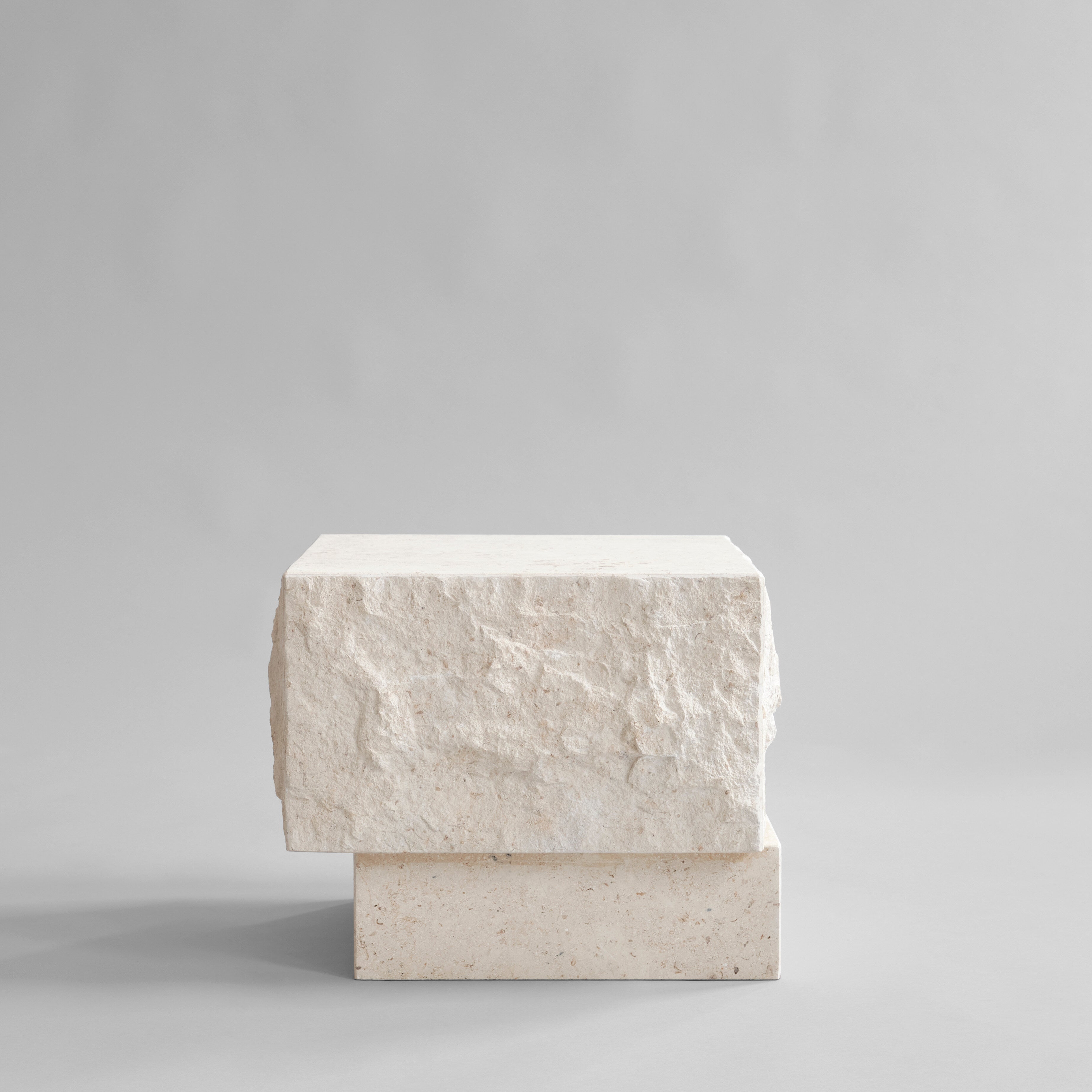 Temple Coffee Table, Low - Limestone
