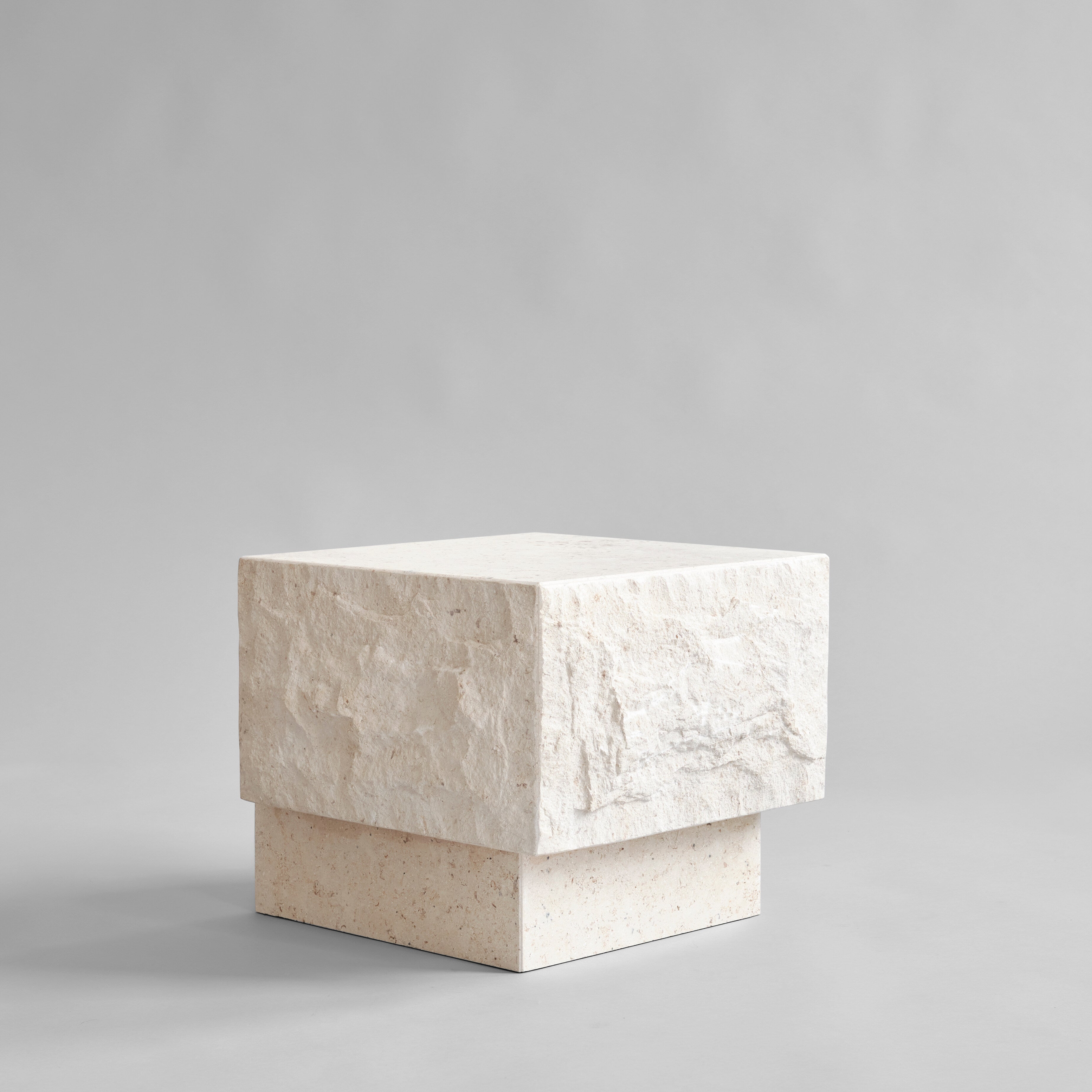 Temple Coffee Table, Low - Limestone