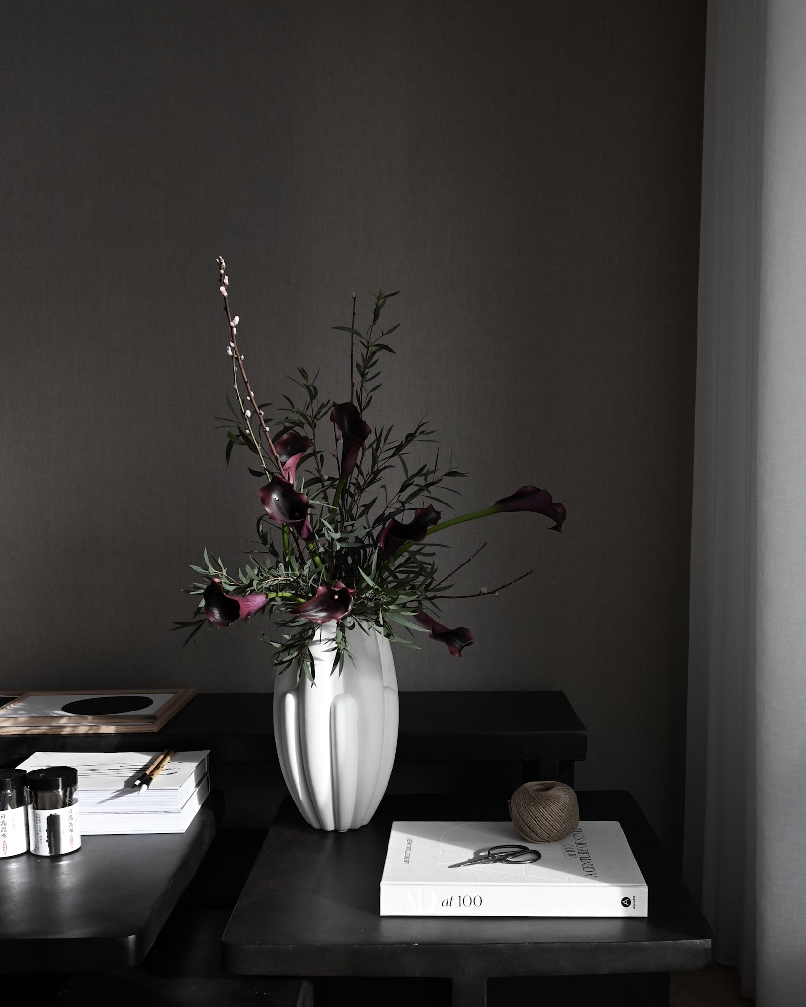 Bloom Vase Slim, Mini - Bone White
