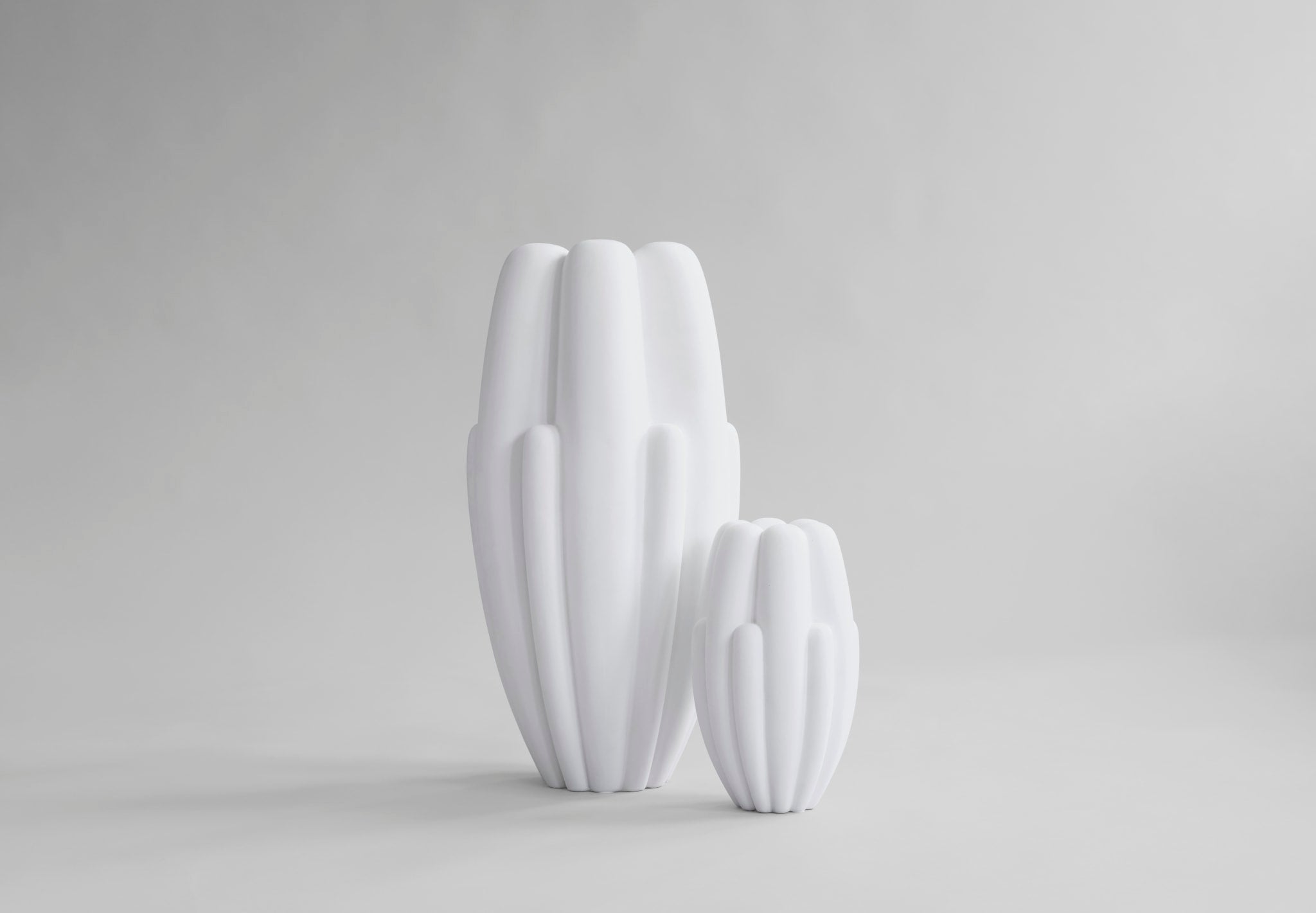 Bloom Vase Slim, Big - Bone White