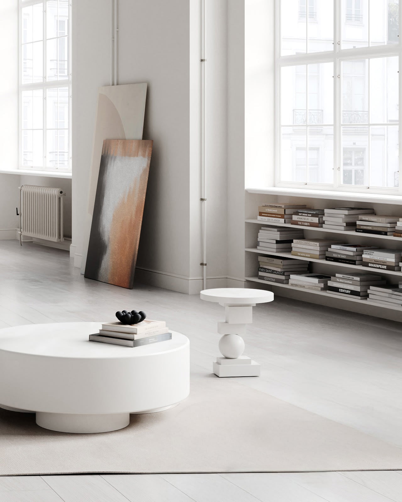 Artist Side Table - Bone White