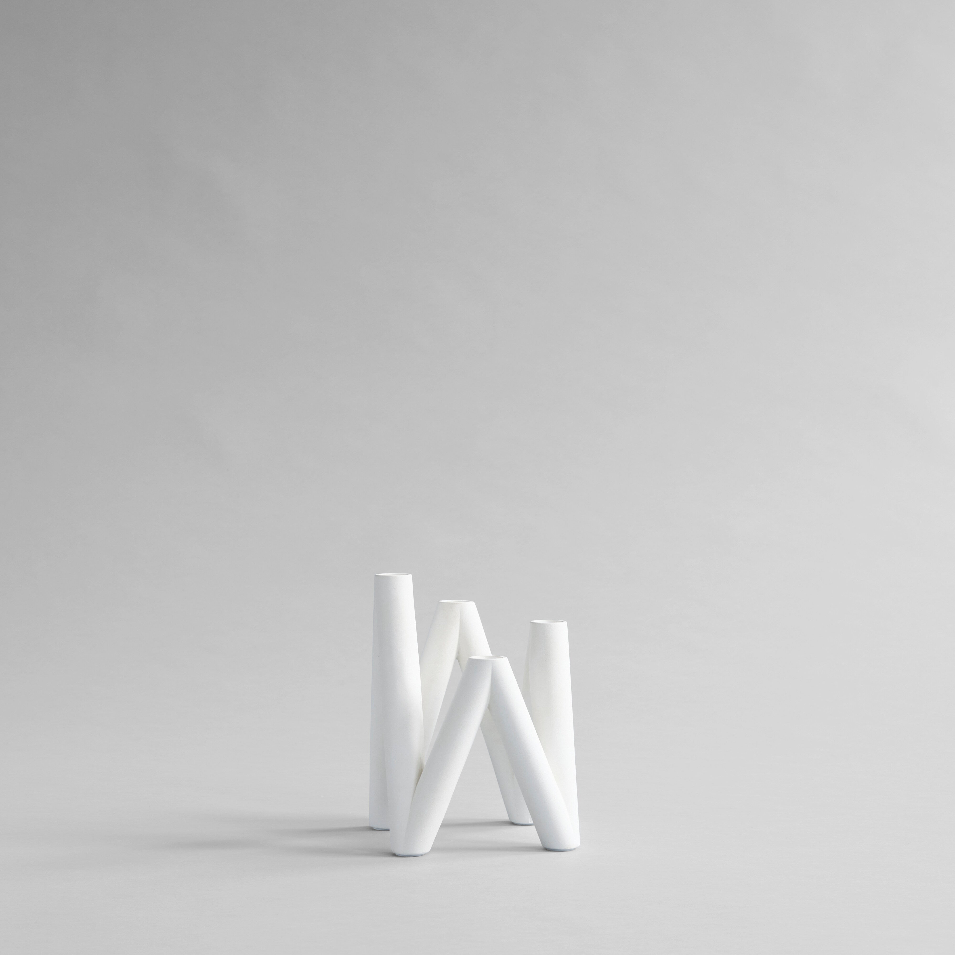 W Candle Holder - Bone White