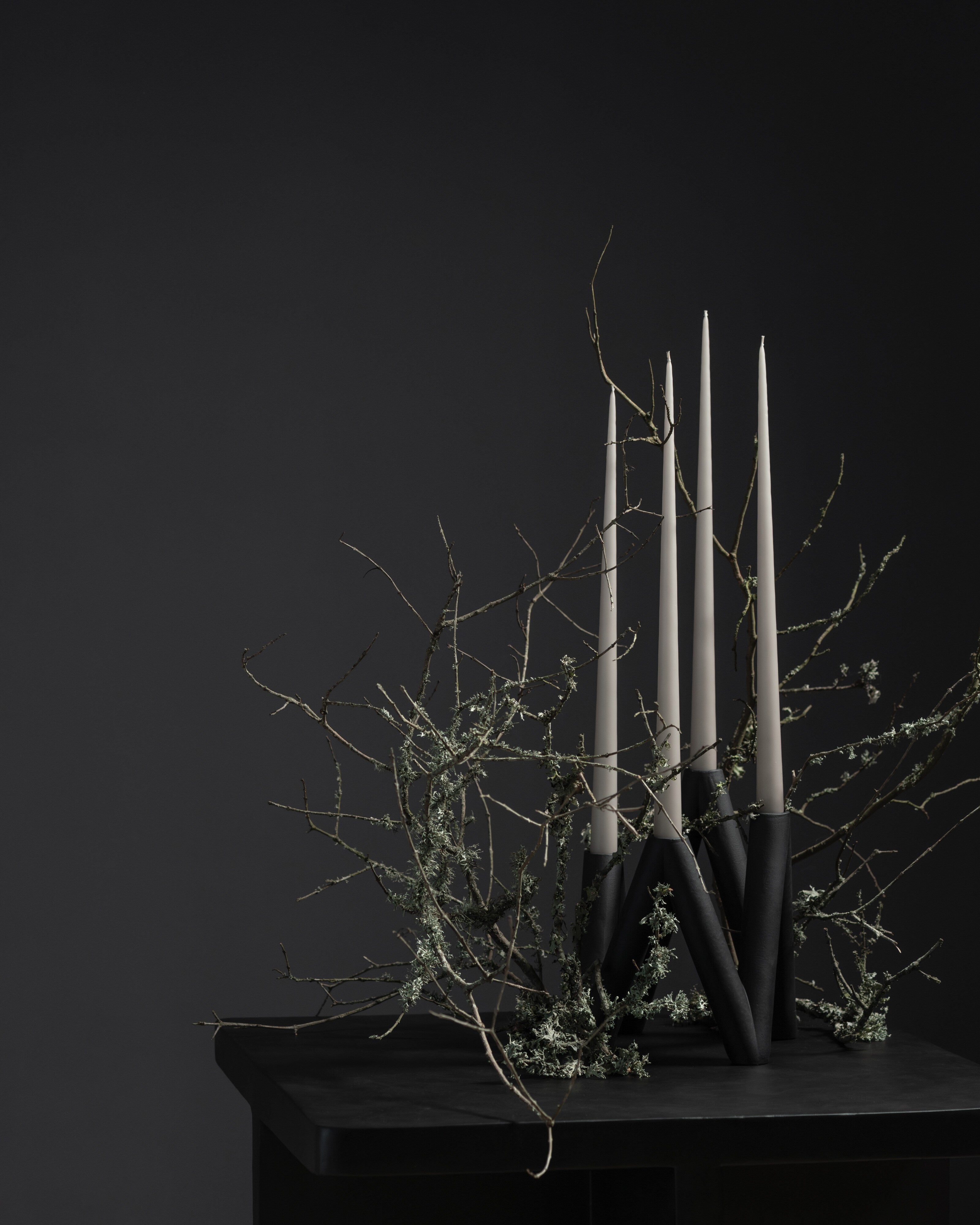 W Candle Holder - Black