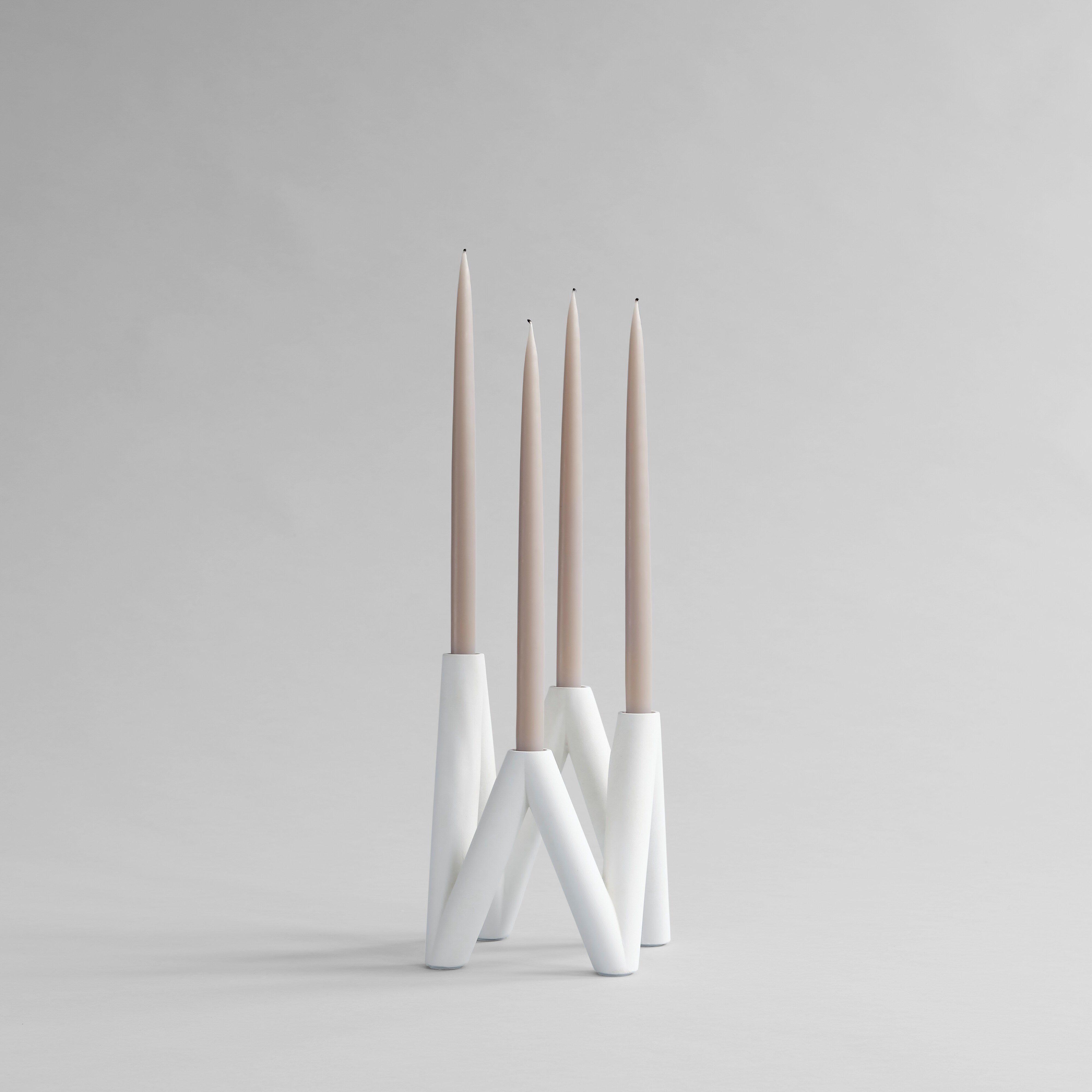 W Candle Holder - Bone White