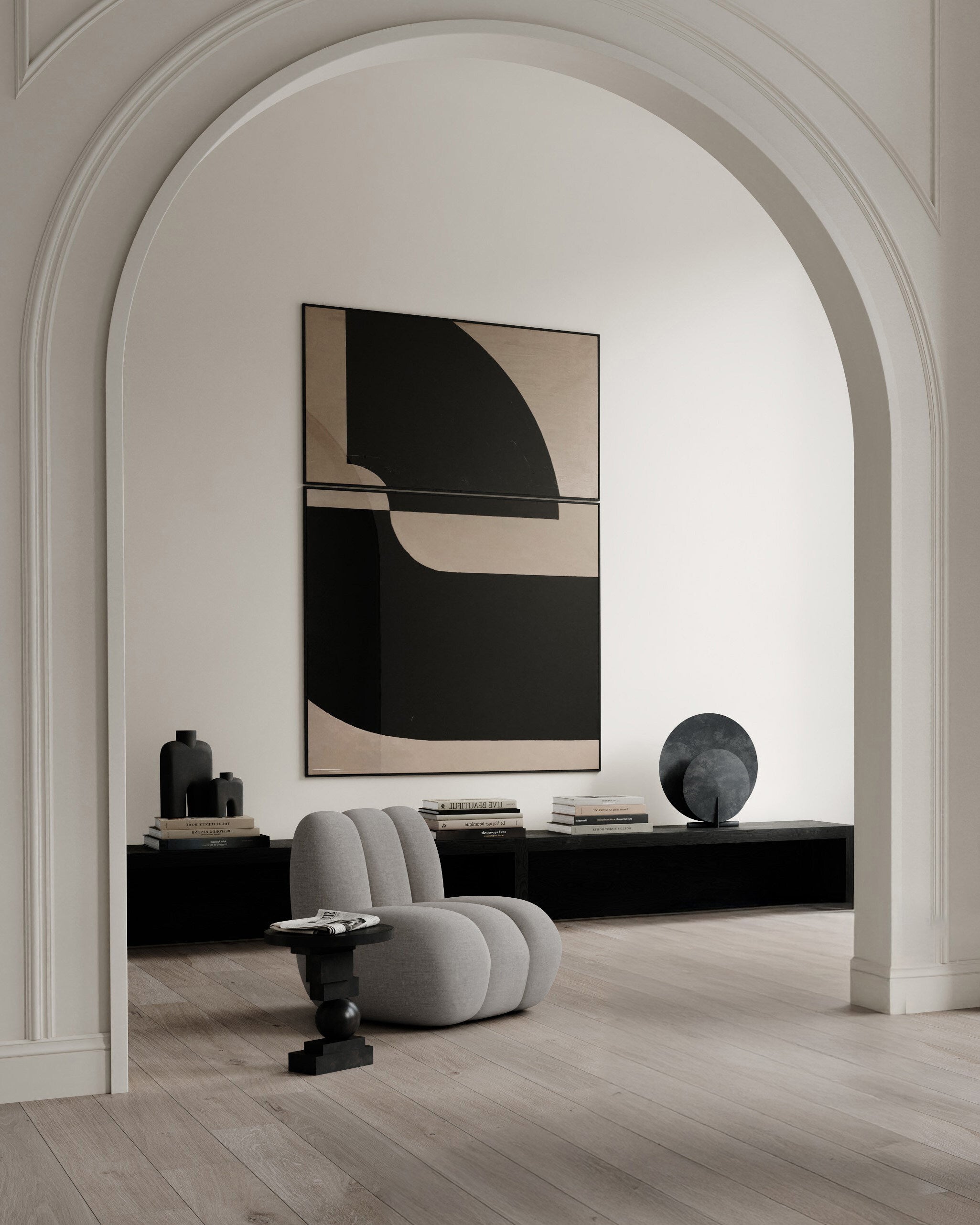 Toe Chair - Taupe