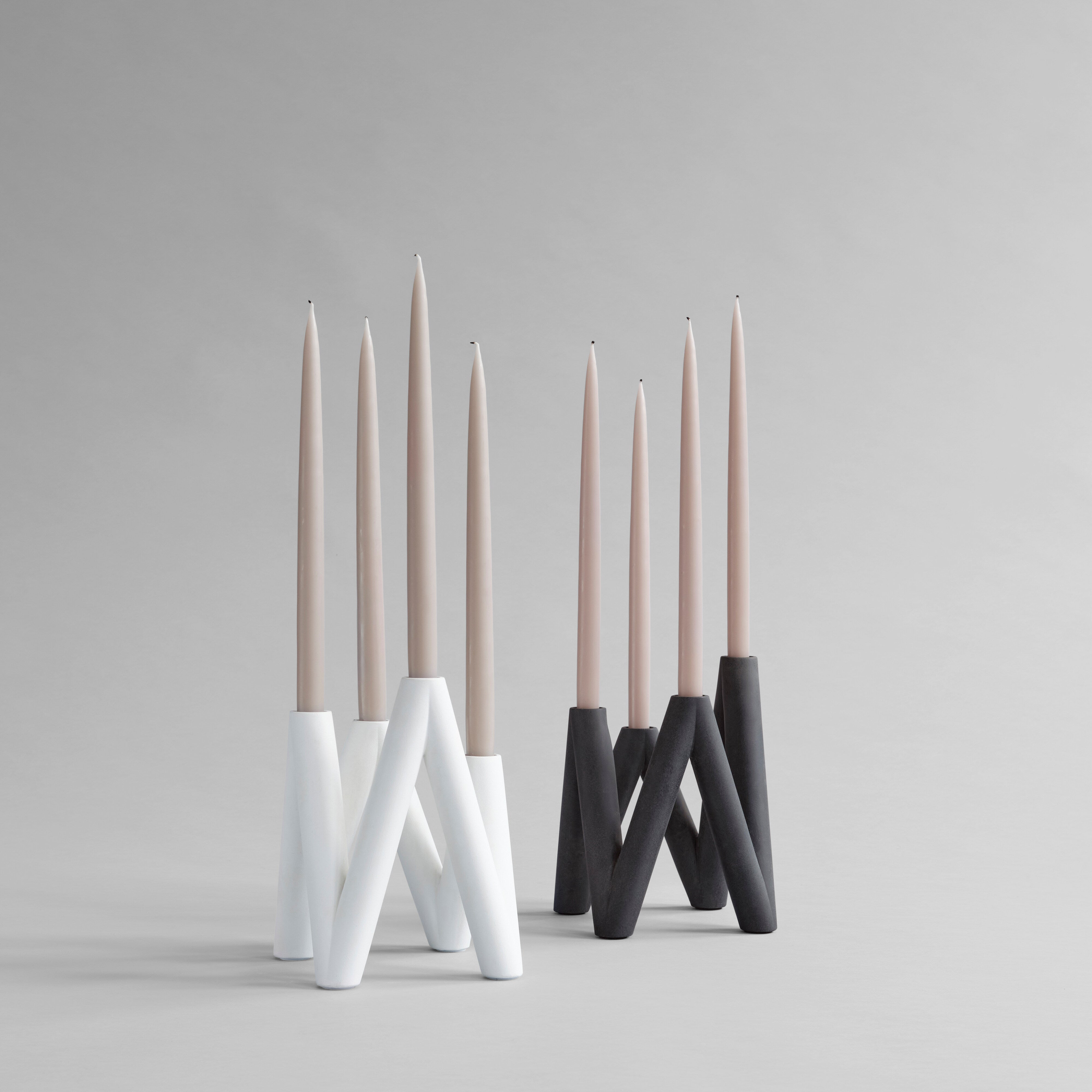 W Candle Holder - Bone White
