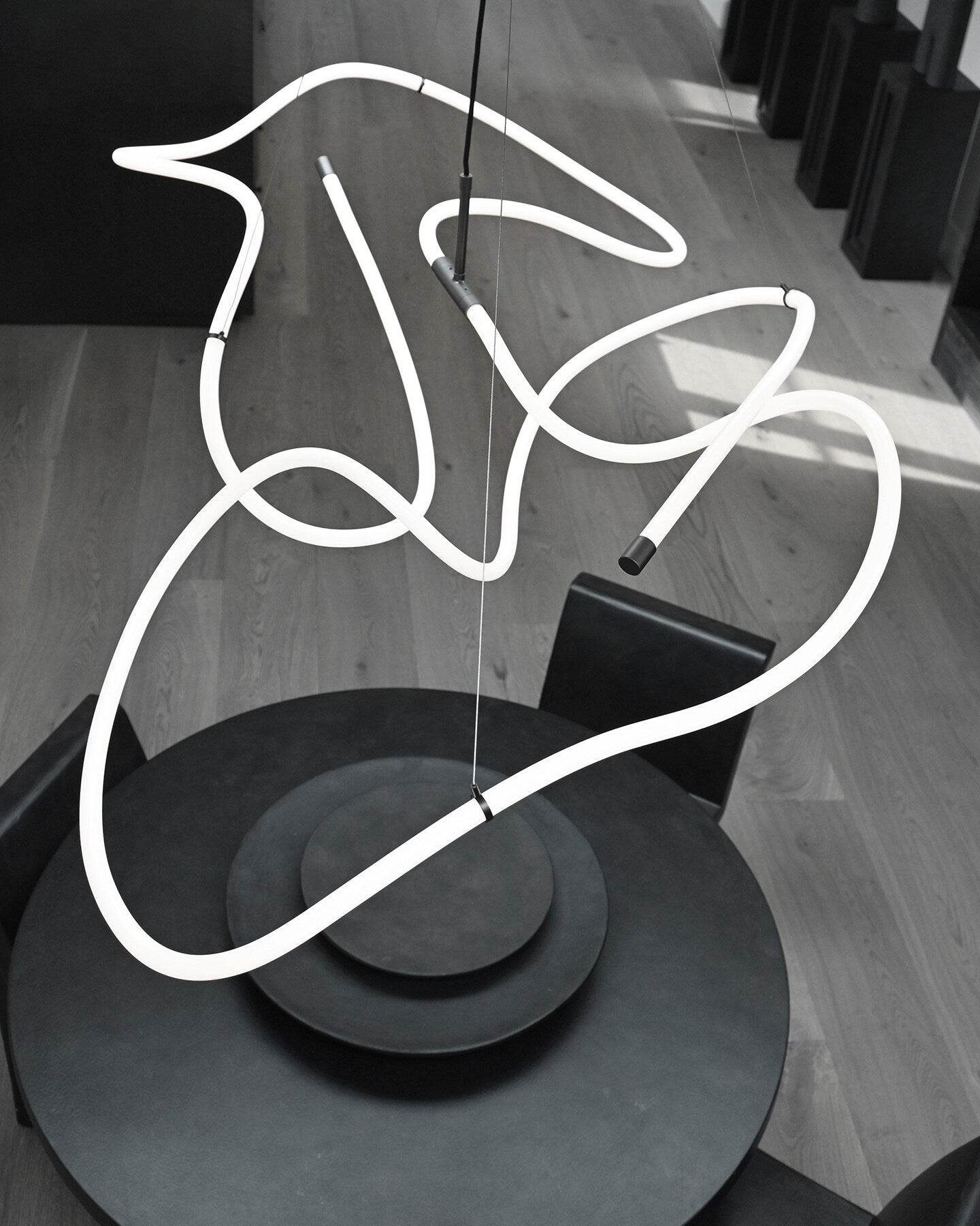 Ghost Chandelier, Big - Neon