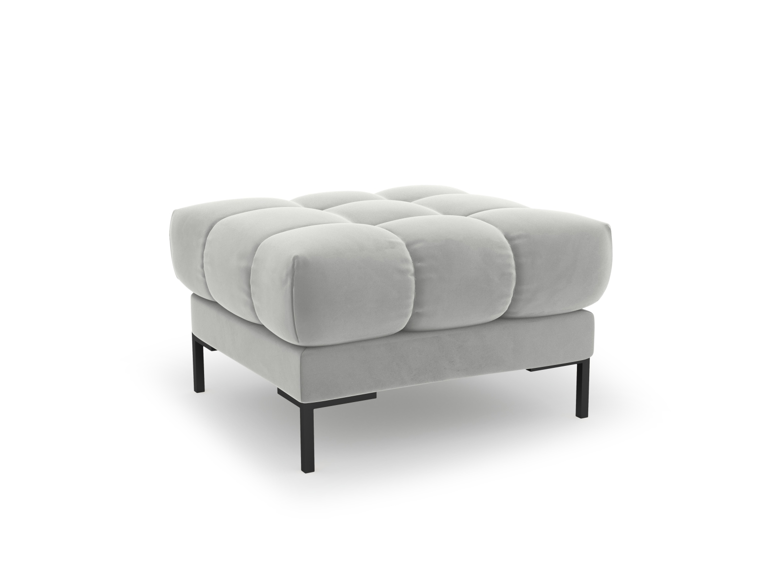 Velvet Pouf, "Mamaia", 1 Seat, 60x60x41