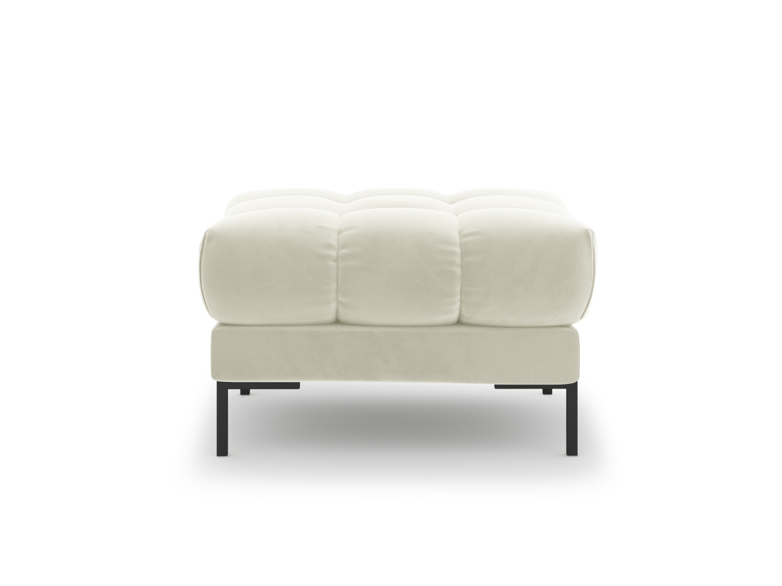 Velvet Pouf, "Mamaia", 1 Seat, 60x60x41