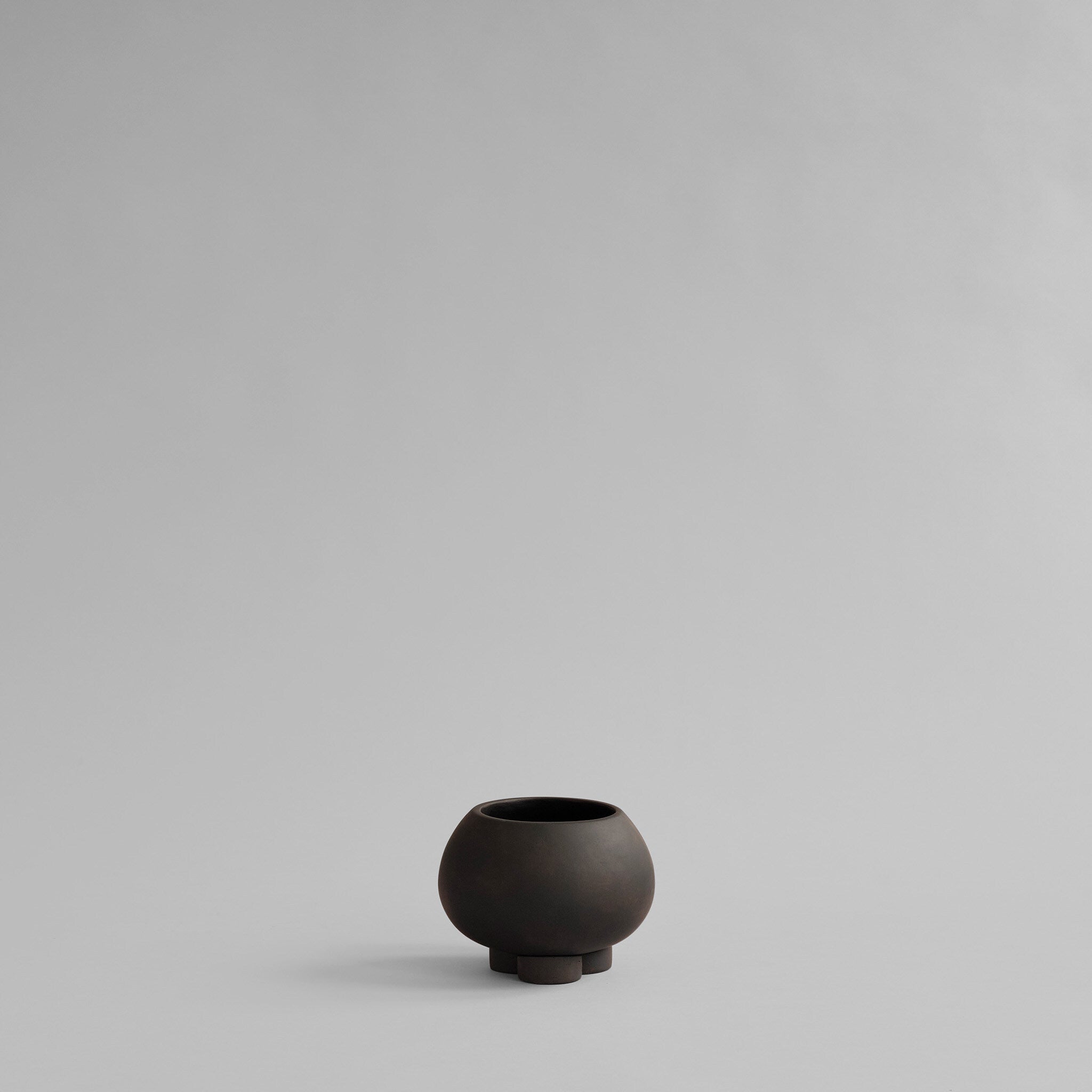 Urchin Plant Pot, Petit - Coffee