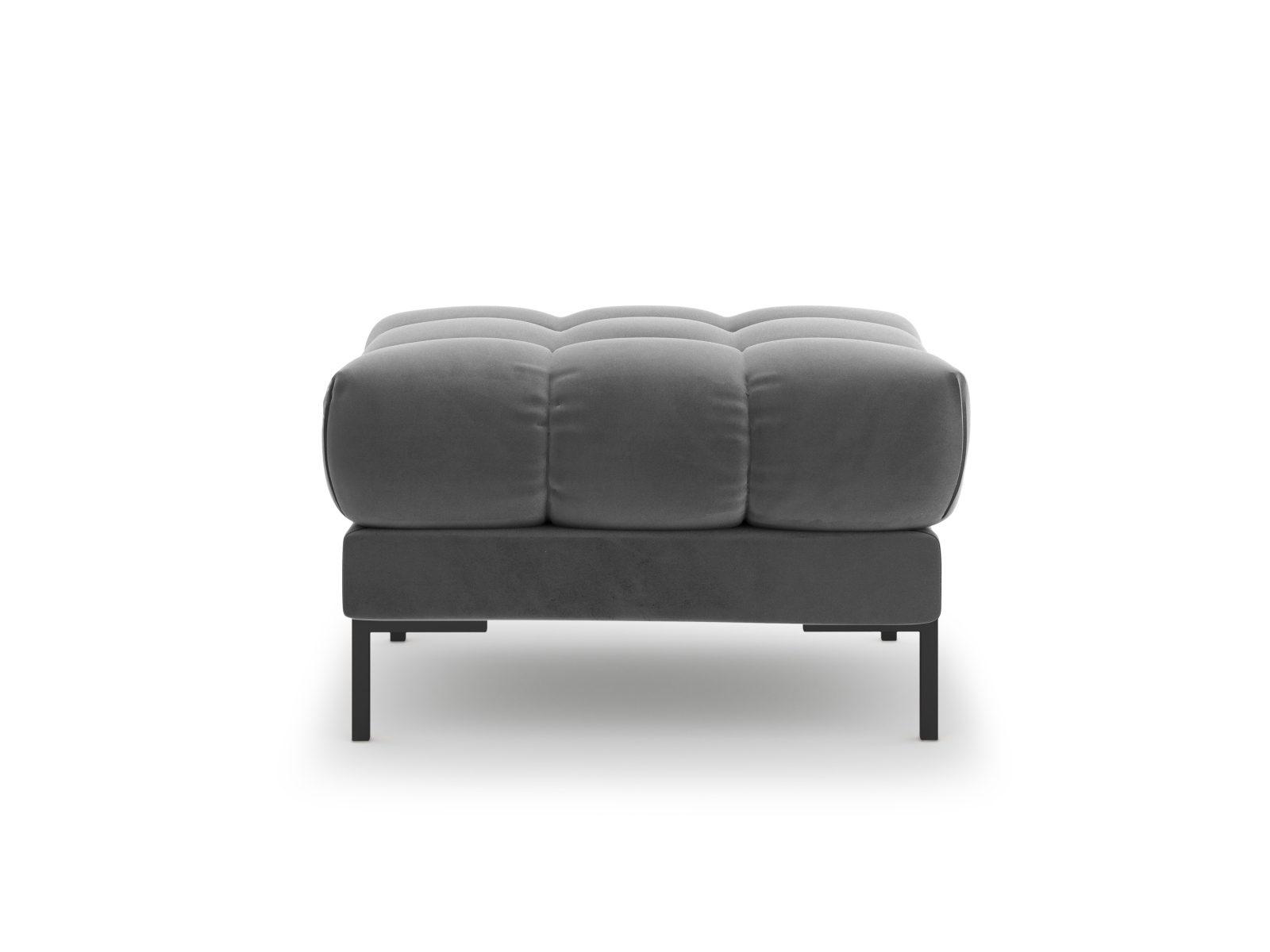 Velvet Pouf, "Mamaia", 1 Seat, 60x60x41