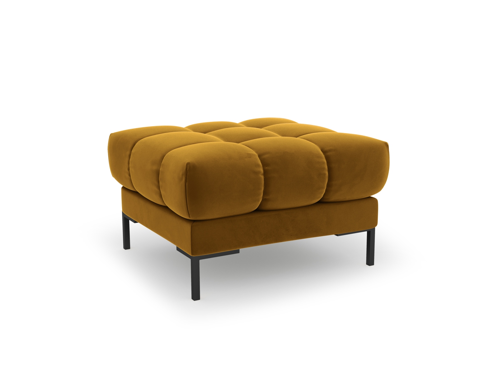 Velvet Pouf, "Mamaia", 1 Seat, 60x60x41