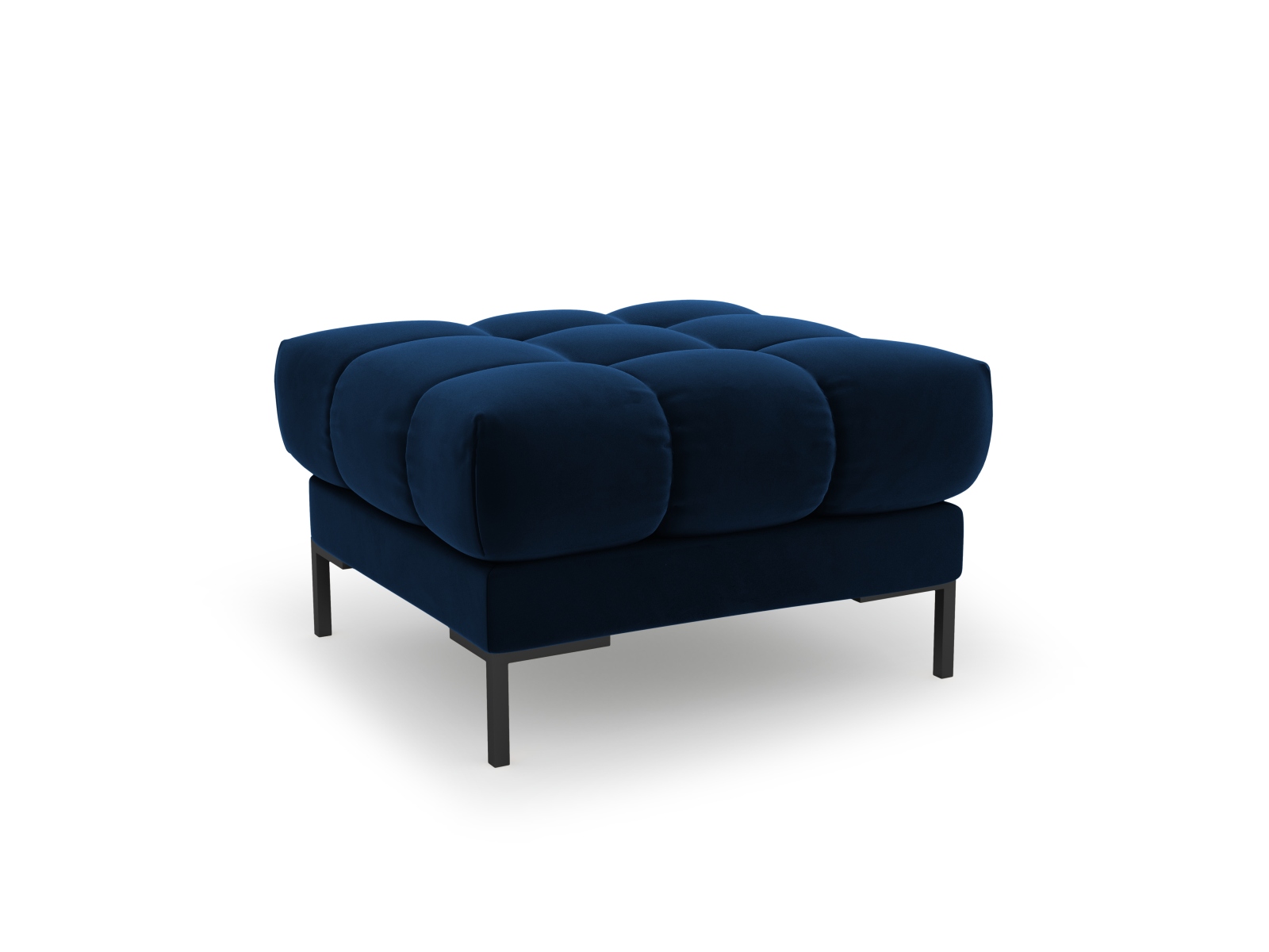 Velvet Pouf, "Mamaia", 1 Seat, 60x60x41