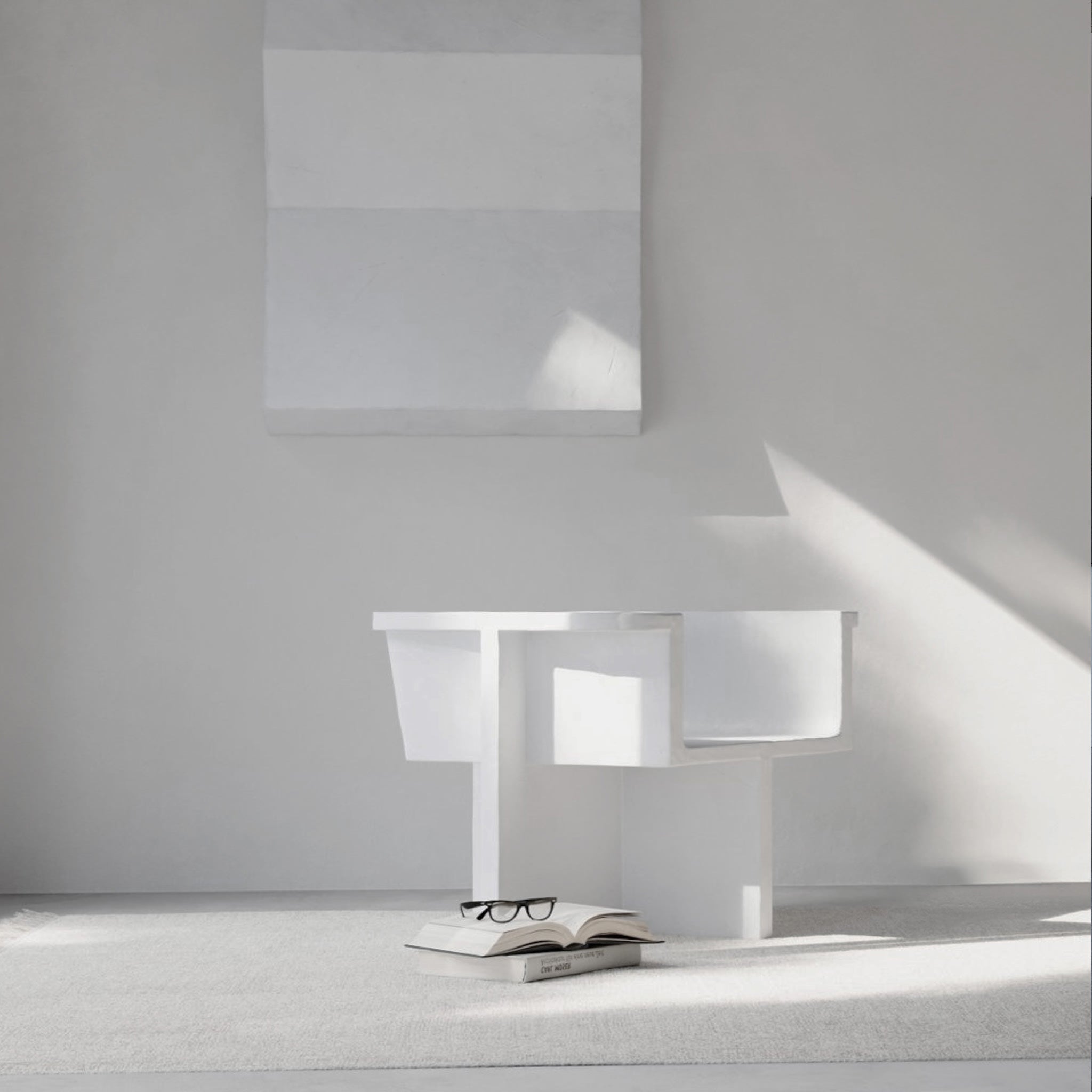 Brutus Lounge Chair - Bone White