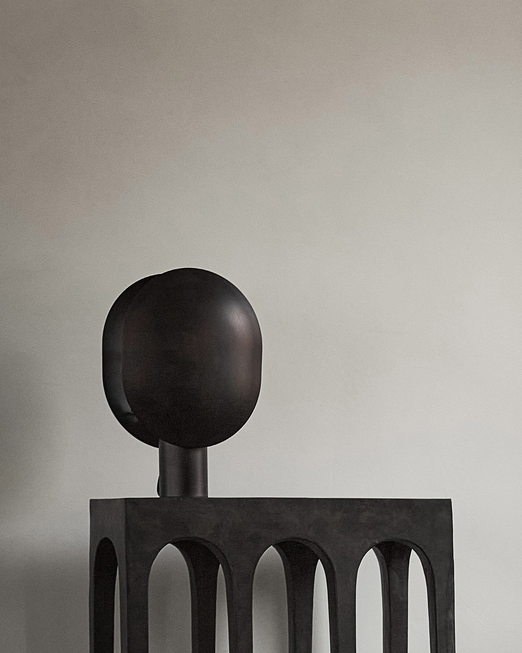 Clam Table Lamp - Burned Black