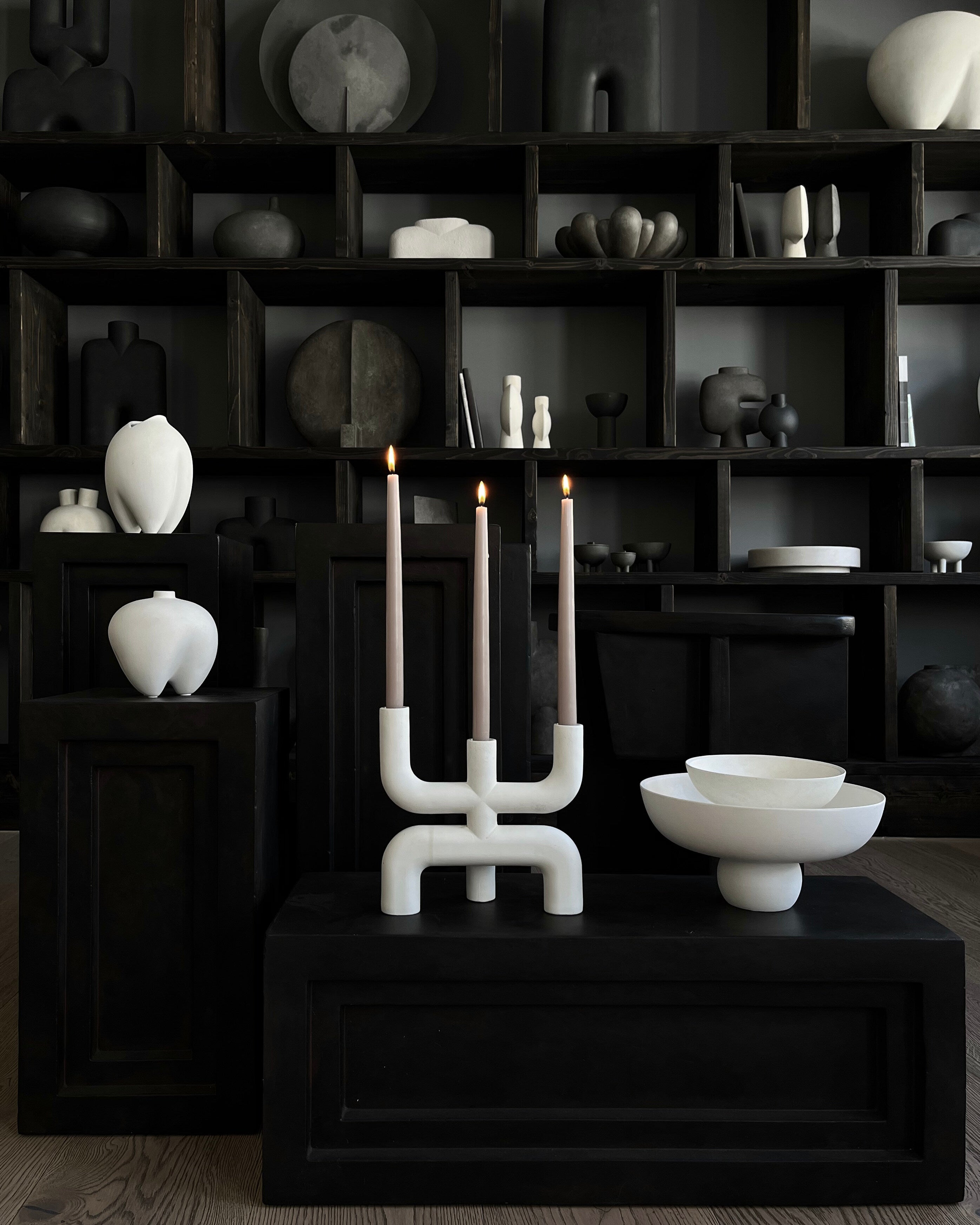 Cobra Candle Holder - Bone White