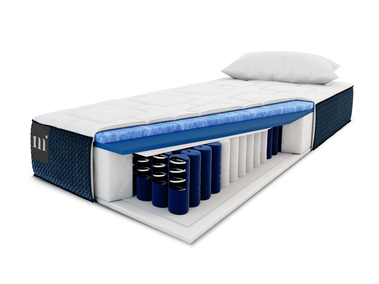 Pocket Spring Mattress, "Mundi", 90x190x26