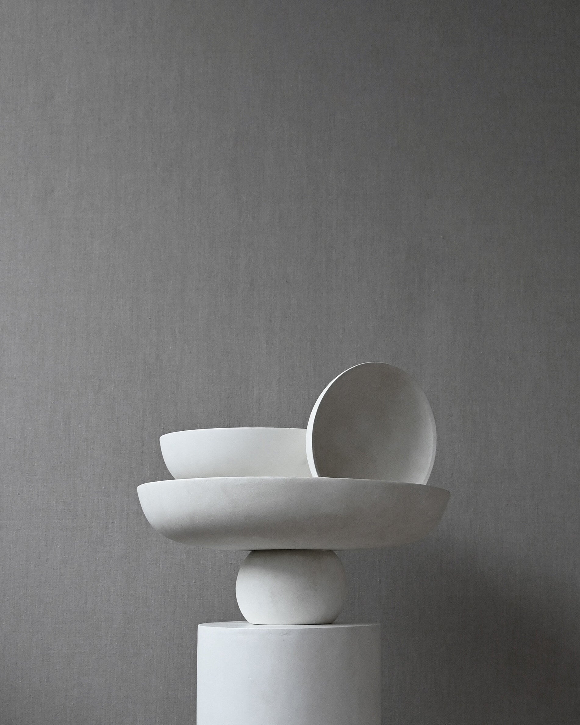 Baburu Bowl, Medio - Bone White