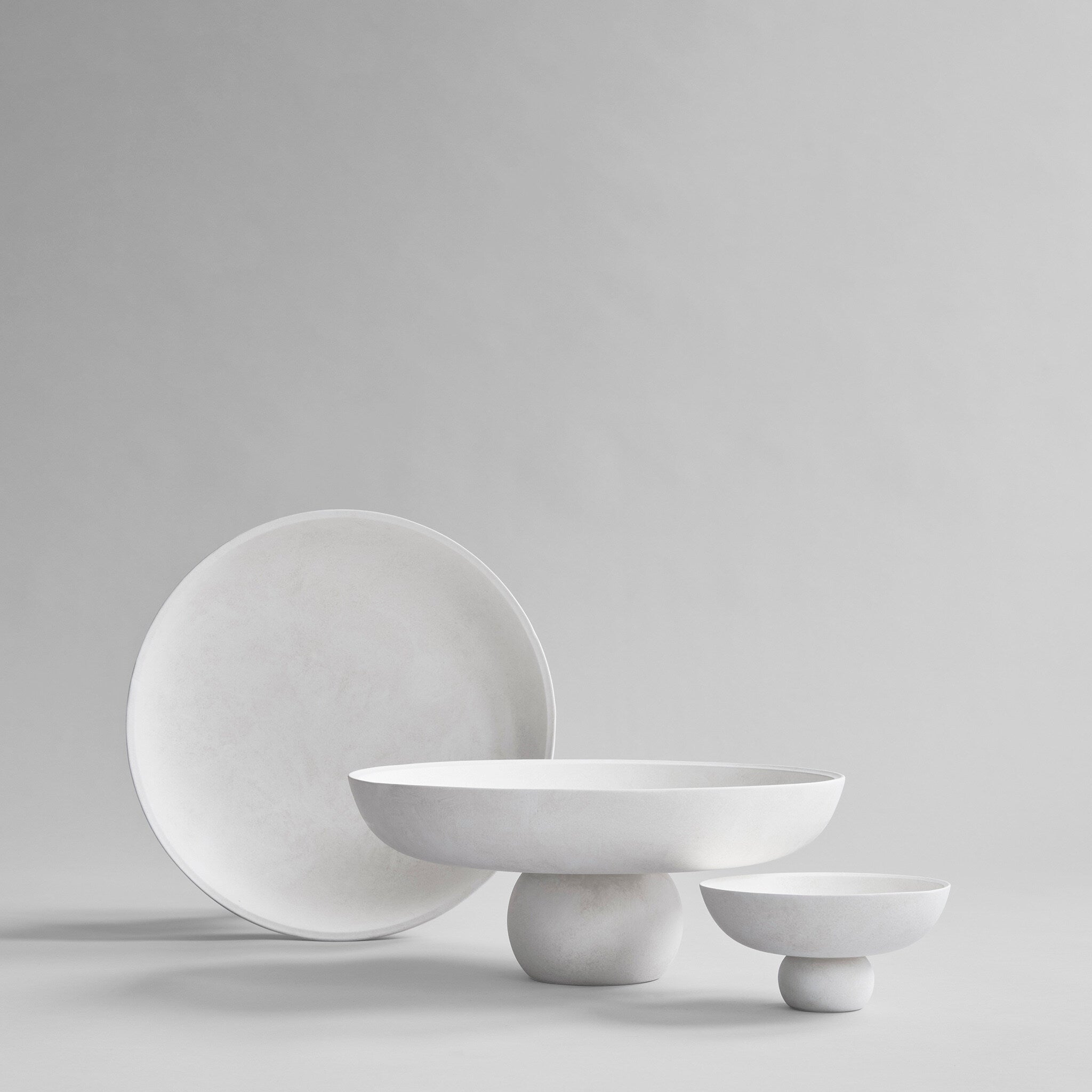 Baburu Bowl, Medio - Bone White